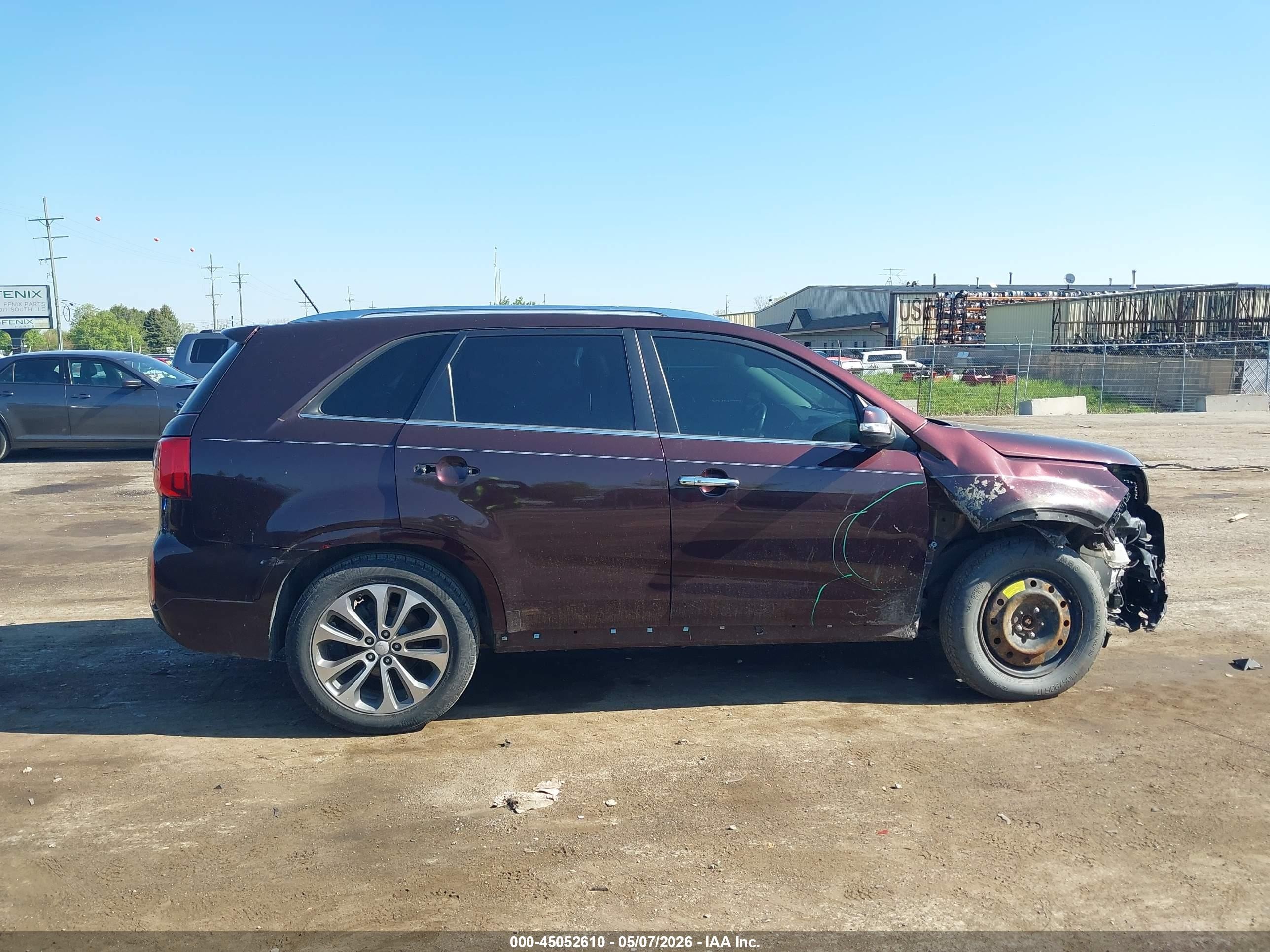 2015 Kia Sorento Sx V6 Burgundy vin: 5XYKW4A71FG564205