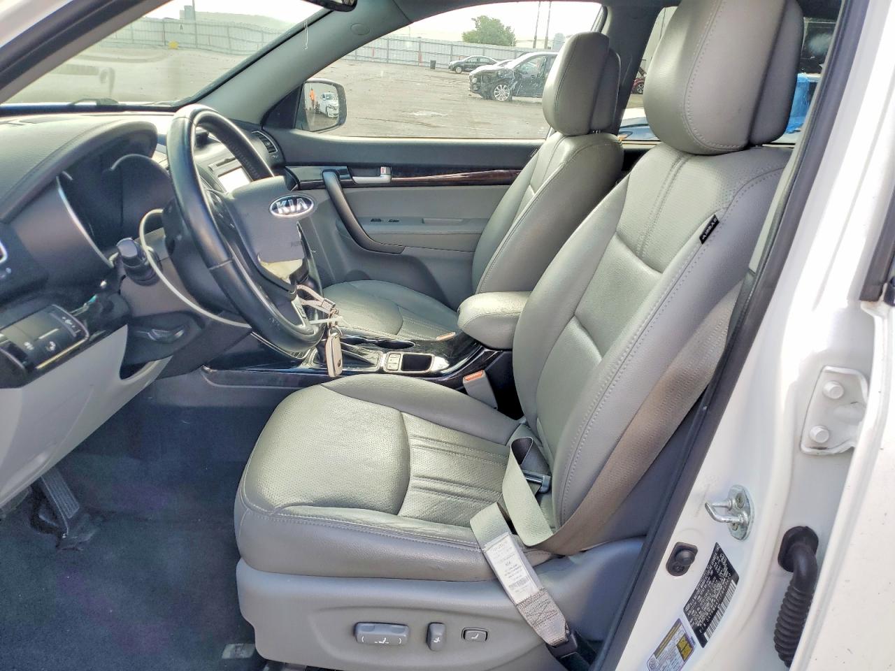 2015 Kia Sorento Sx White vin: 5XYKW4A71FG625200