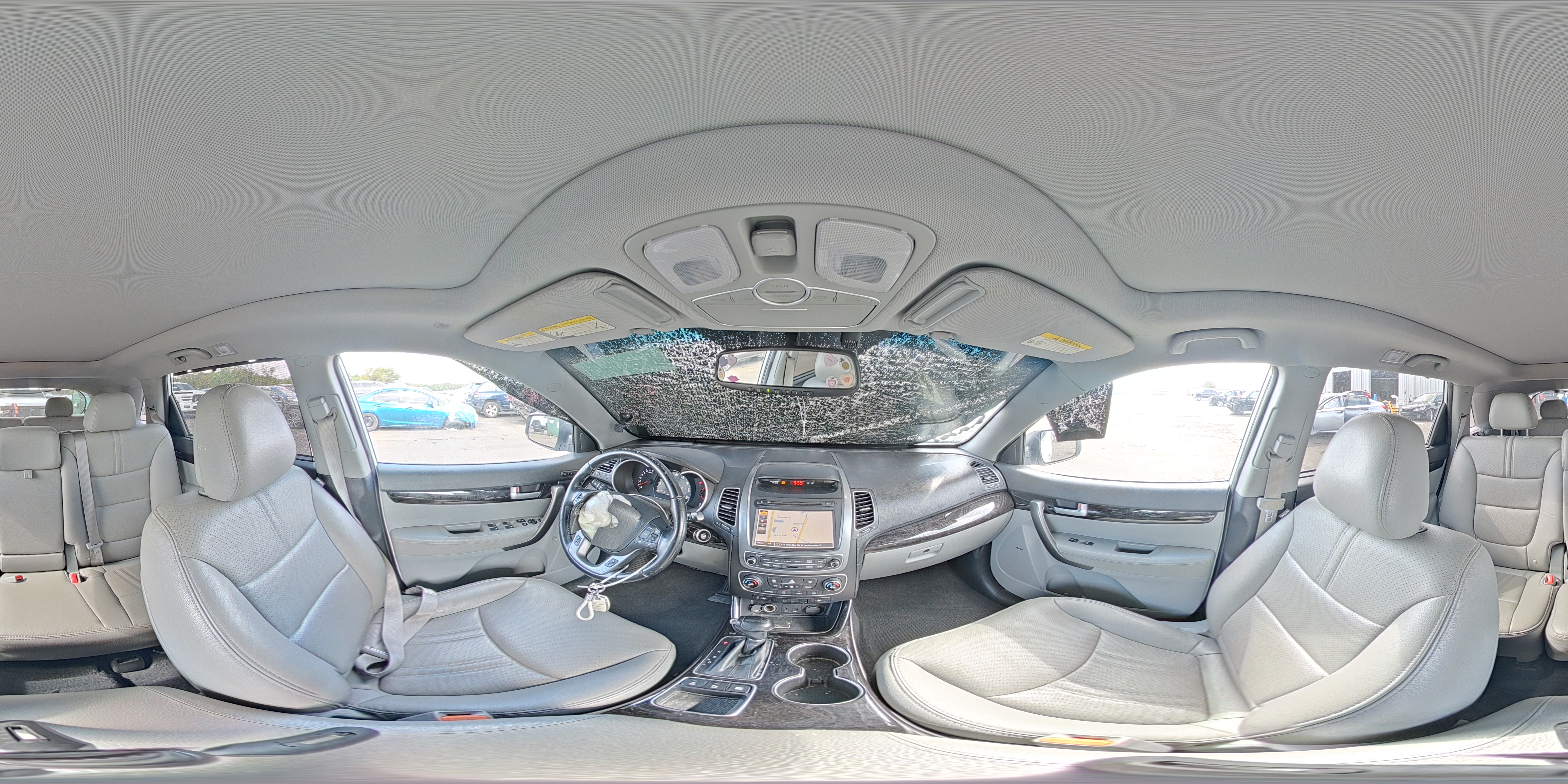 2015 Kia Sorento Sx White vin: 5XYKW4A71FG625200