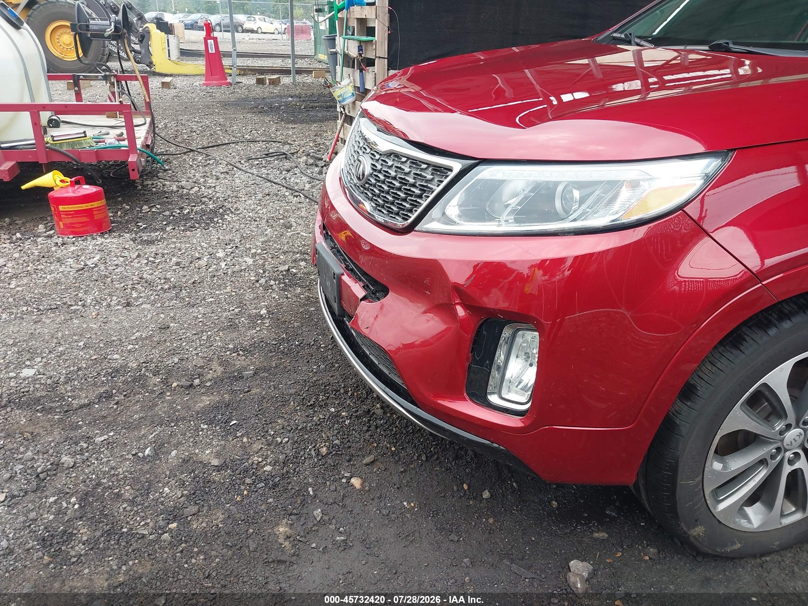 2015 Kia Sorento Sx V6 Red vin: 5XYKW4A71FG638609