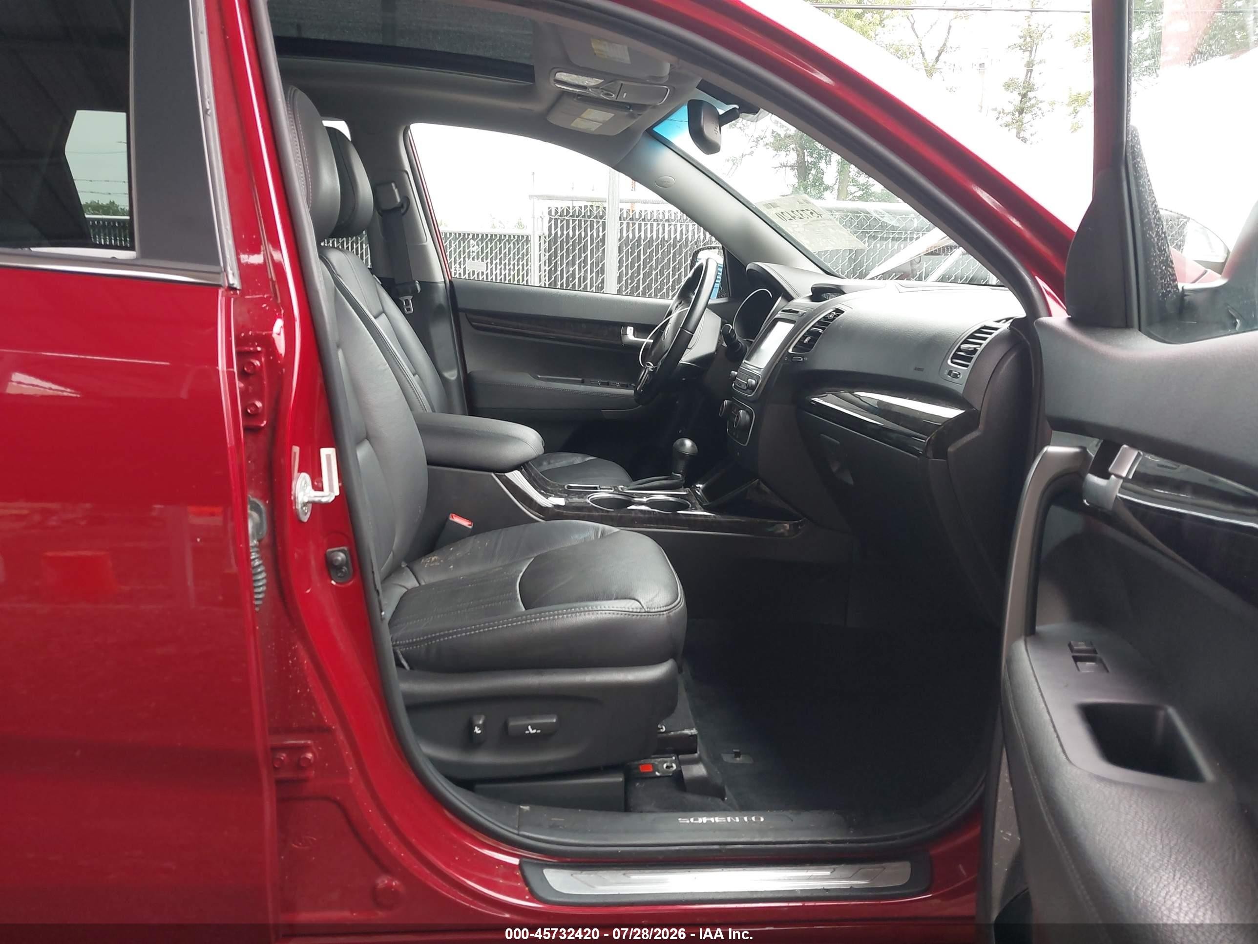 2015 Kia Sorento Sx V6 Red vin: 5XYKW4A71FG638609