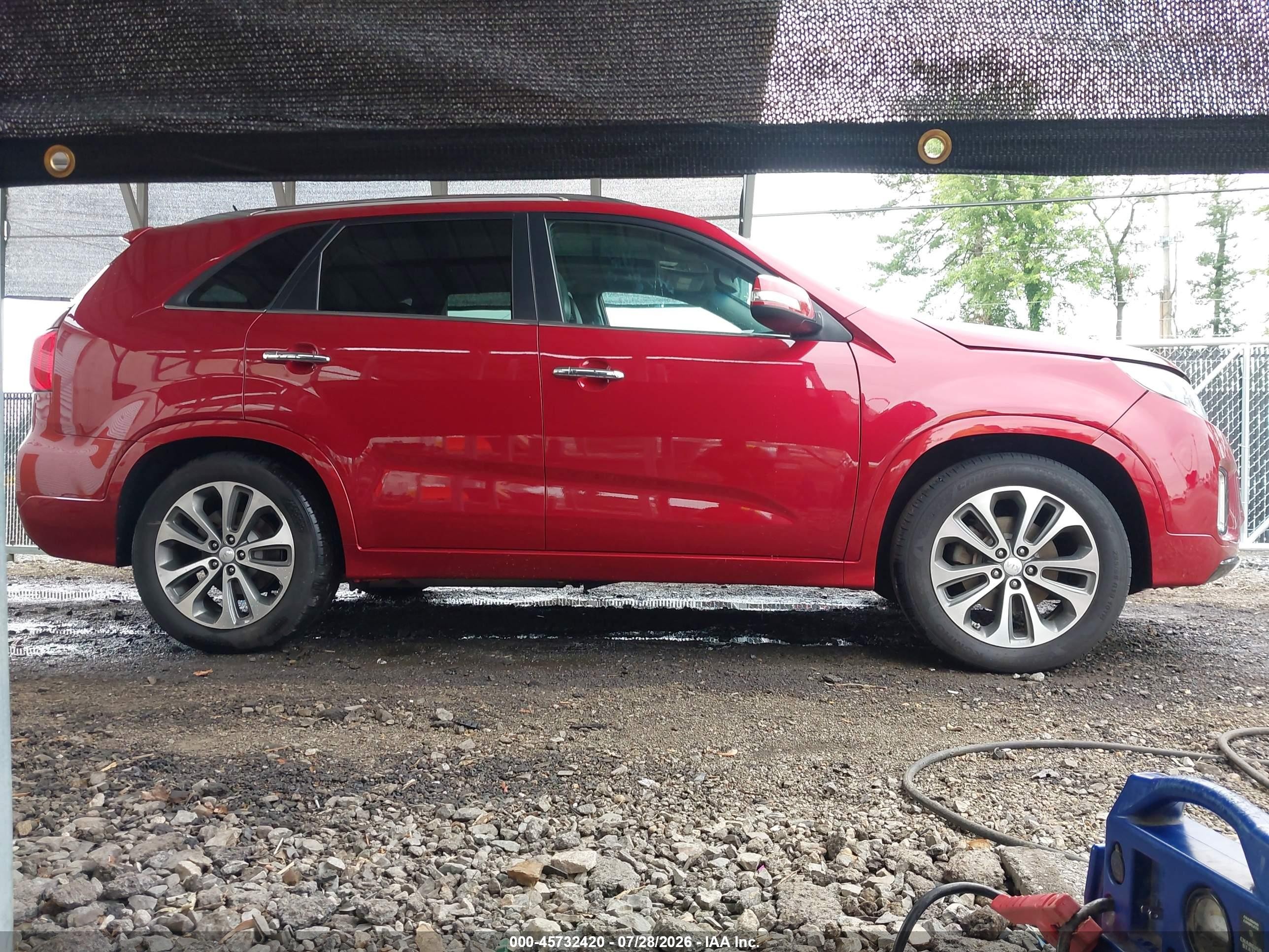 2015 Kia Sorento Sx V6 Red vin: 5XYKW4A71FG638609