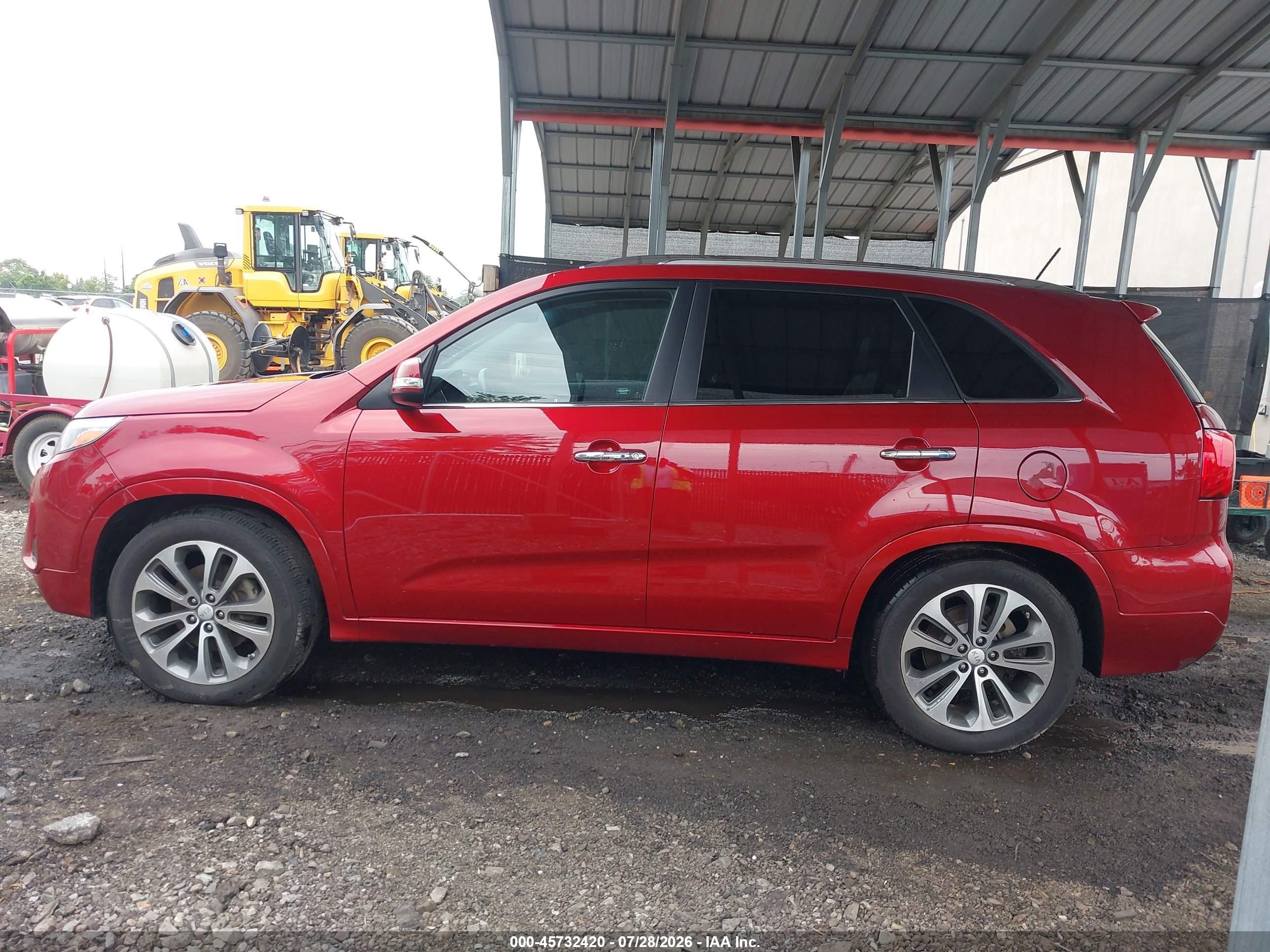 2015 Kia Sorento Sx V6 Red vin: 5XYKW4A71FG638609