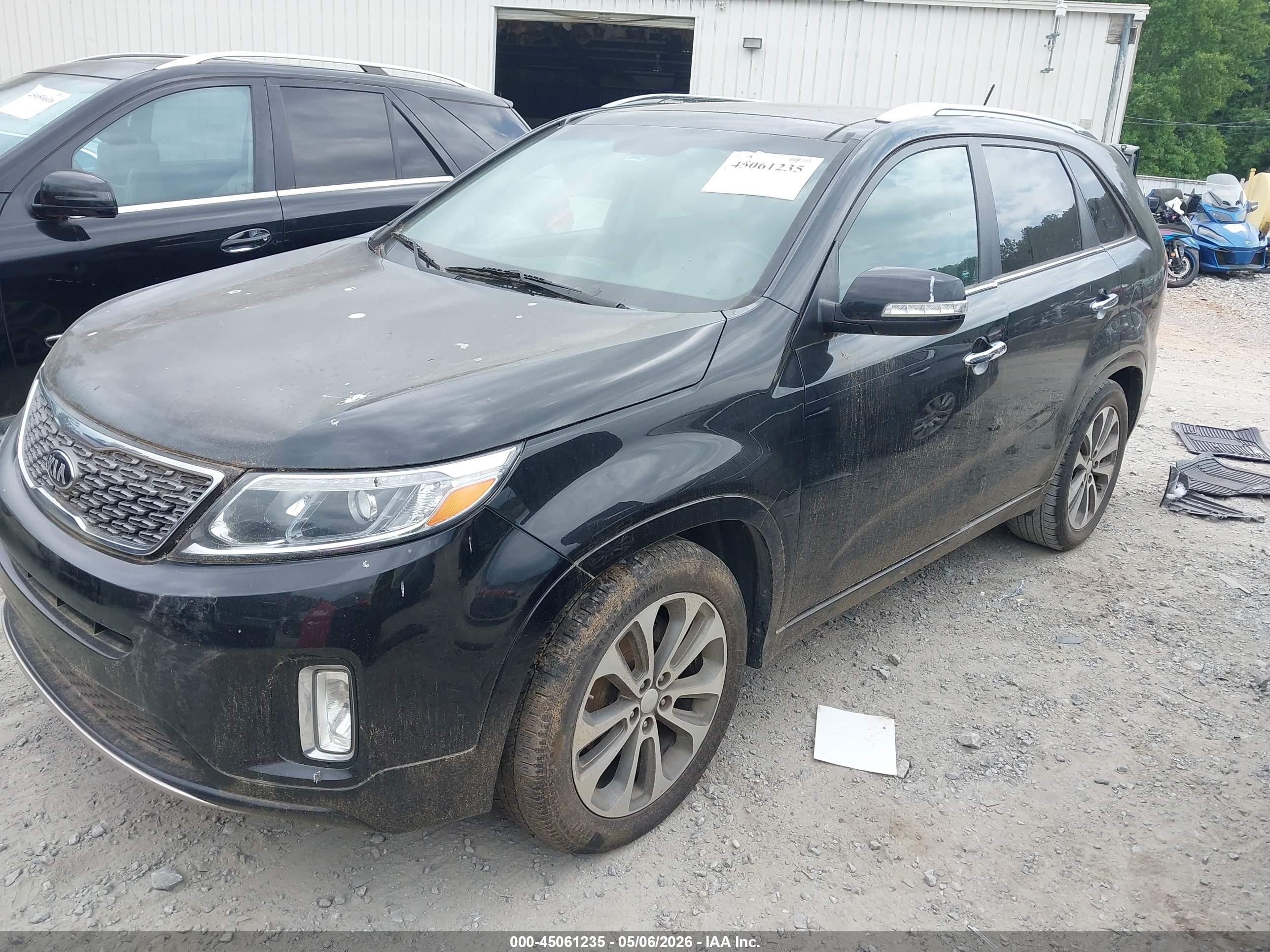 2015 Kia Sorento Sx V6 Black vin: 5XYKW4A71FG641803