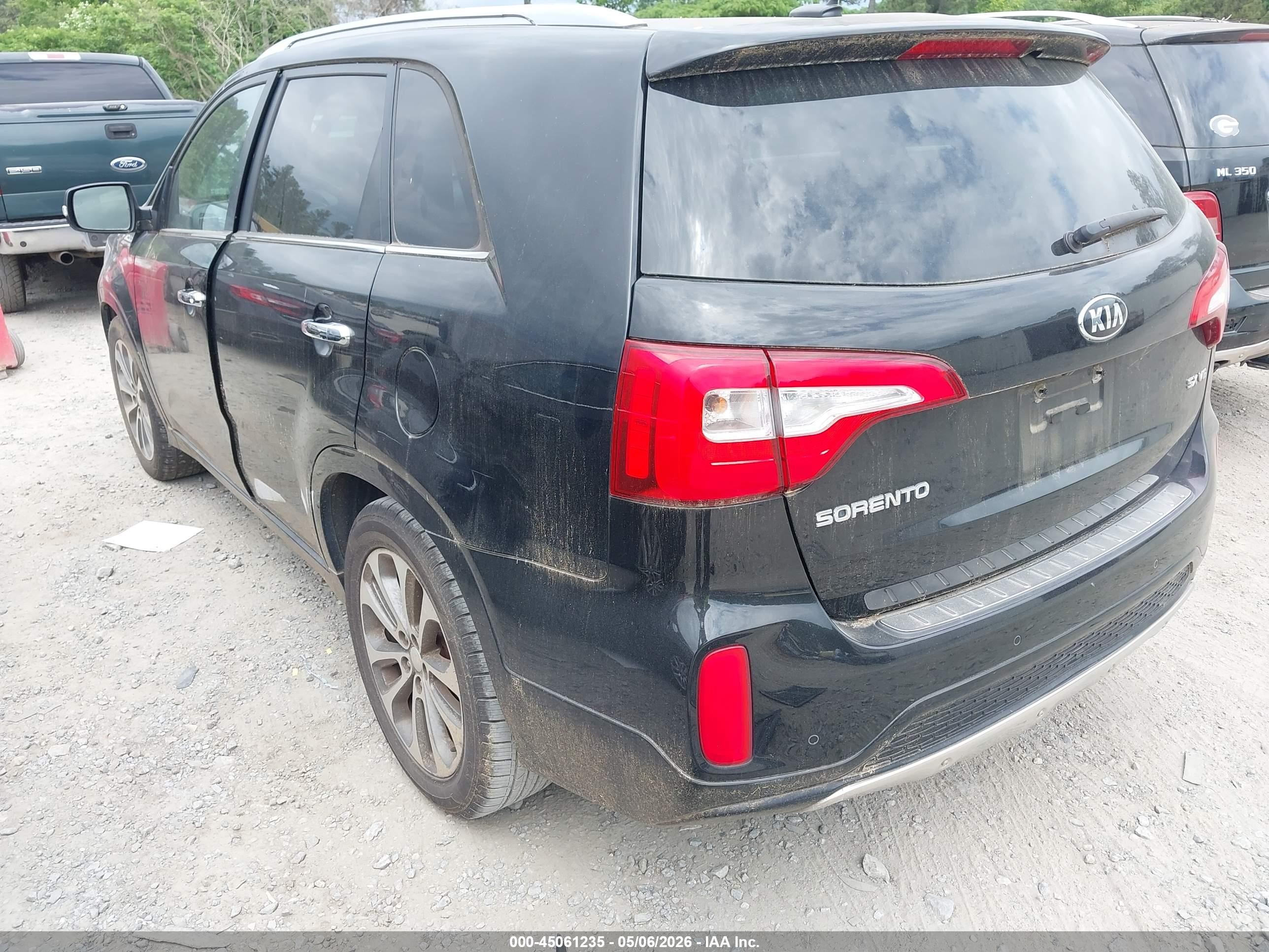 2015 Kia Sorento Sx V6 Black vin: 5XYKW4A71FG641803