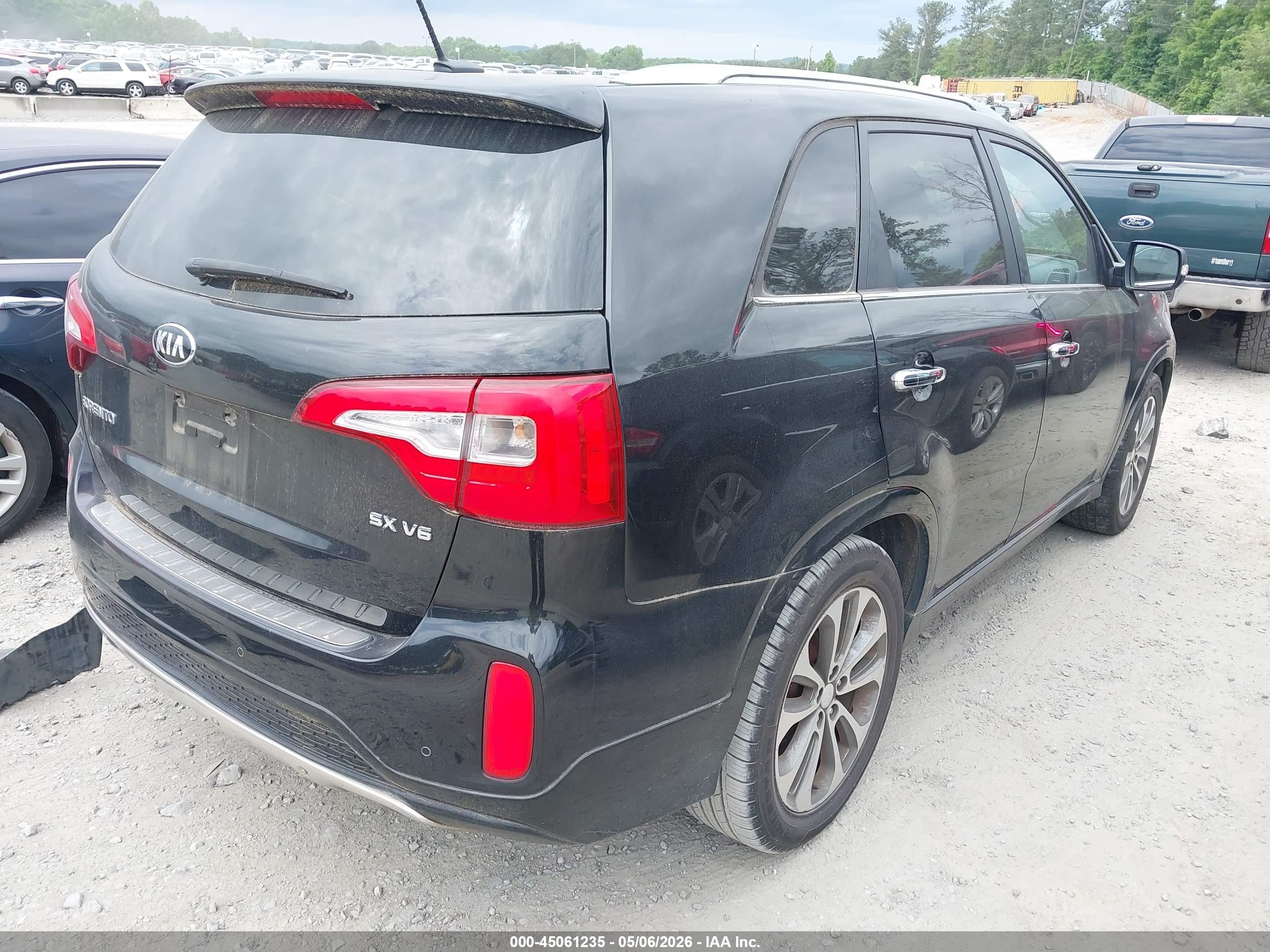 2015 Kia Sorento Sx V6 Black vin: 5XYKW4A71FG641803