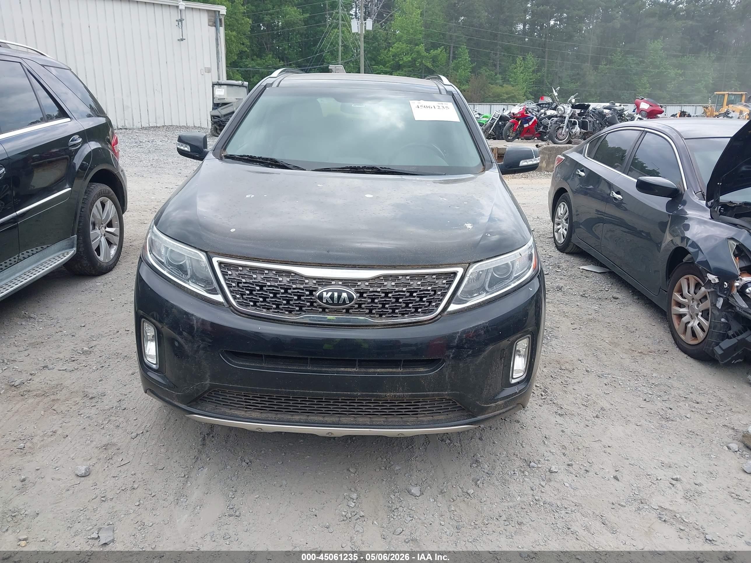 2015 Kia Sorento Sx V6 Black vin: 5XYKW4A71FG641803
