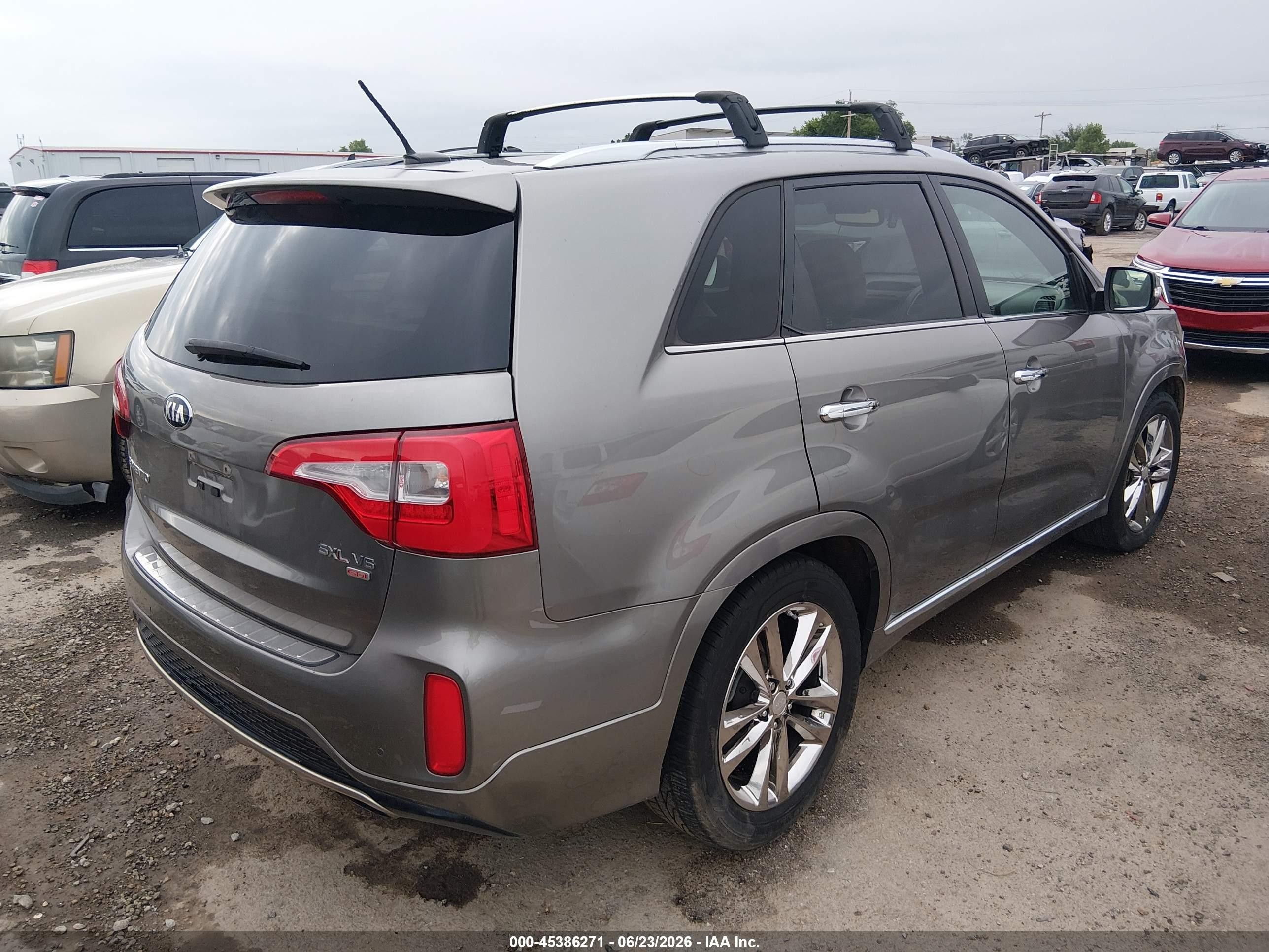 2014 Kia Sorento Limited V6 Gray vin: 5XYKW4A72EG517540