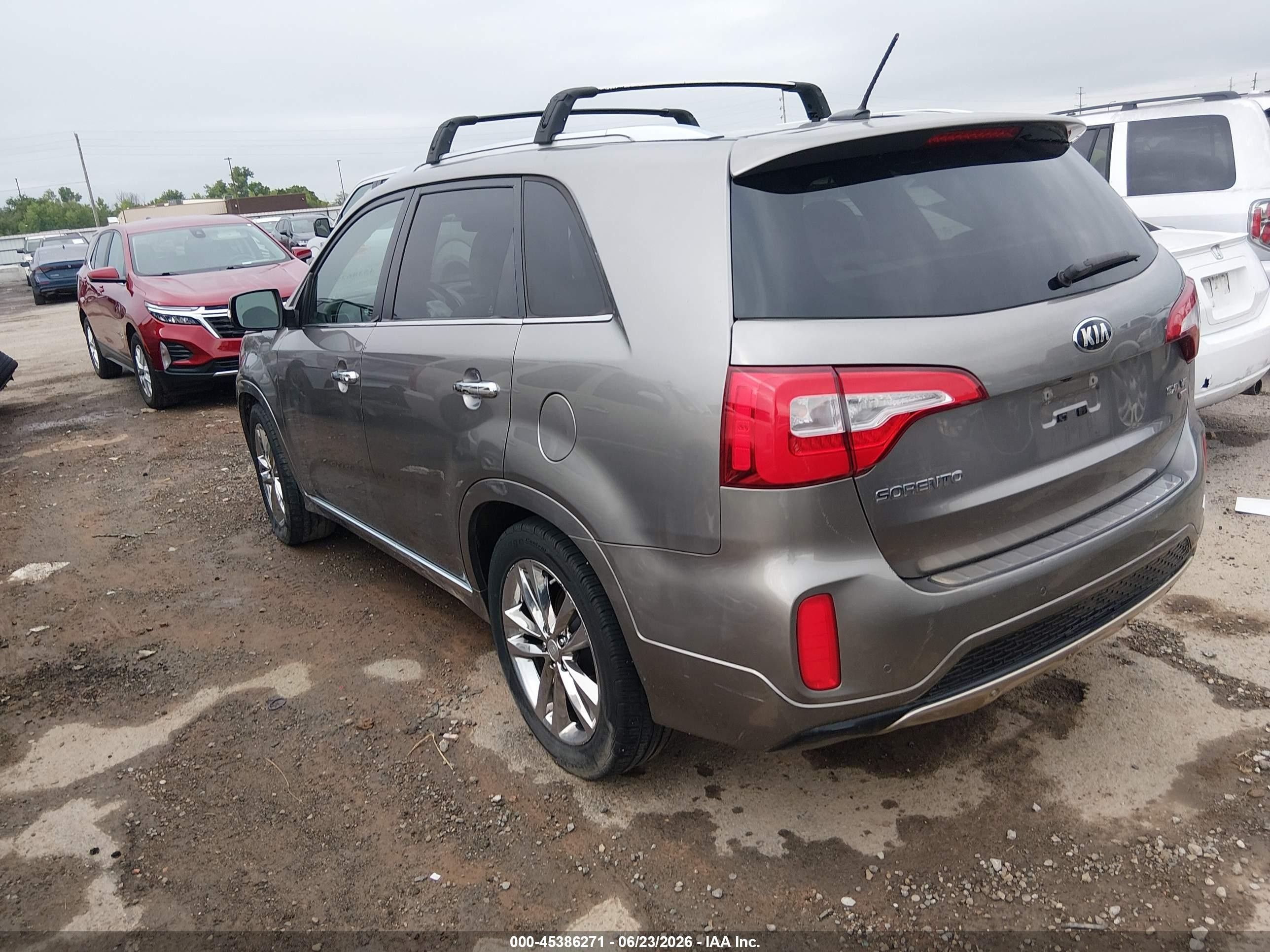 2014 Kia Sorento Limited V6 Gray vin: 5XYKW4A72EG517540