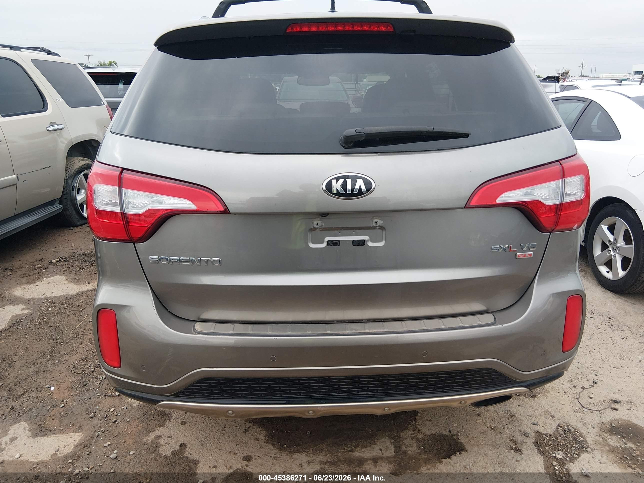 2014 Kia Sorento Limited V6 Gray vin: 5XYKW4A72EG517540