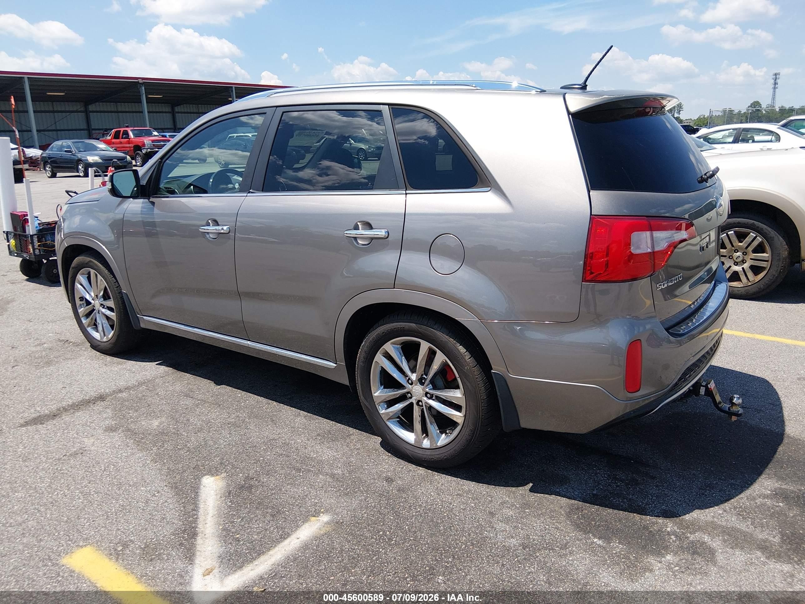 2014 Kia Sorento Limited V6 Gray vin: 5XYKW4A72EG537416