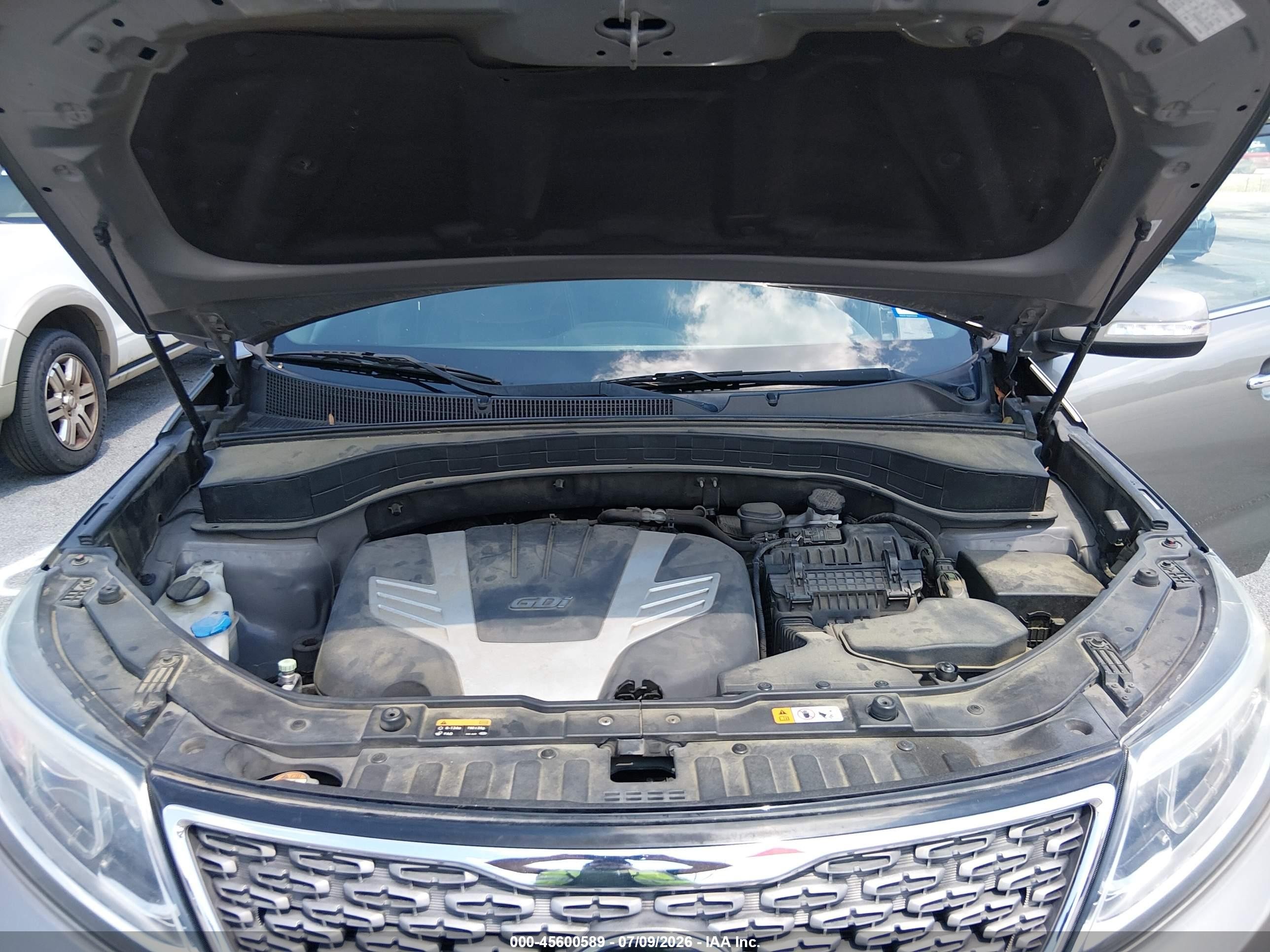2014 Kia Sorento Limited V6 Gray vin: 5XYKW4A72EG537416