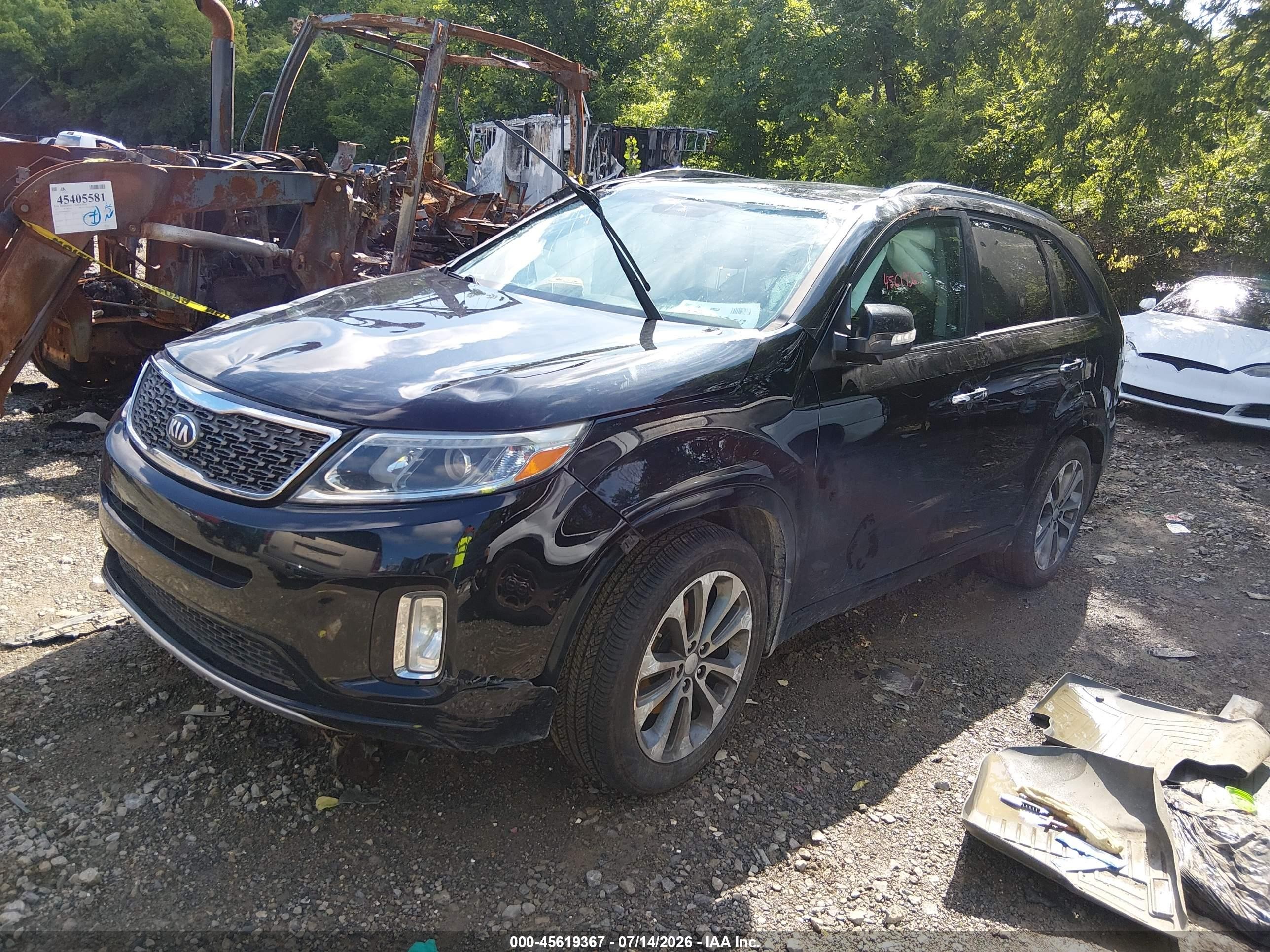 2015 Kia Sorento Sx V6 Черный vin: 5XYKW4A72FG561491