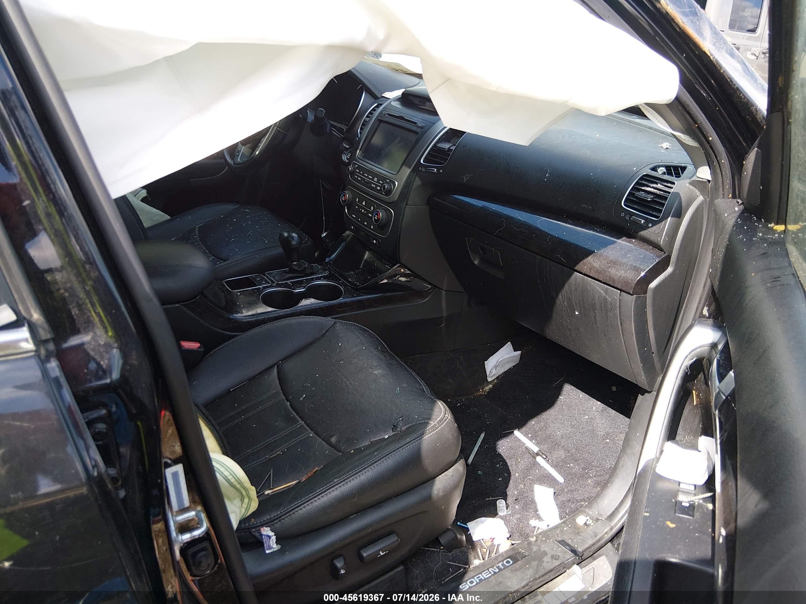 2015 Kia Sorento Sx V6 Черный vin: 5XYKW4A72FG561491