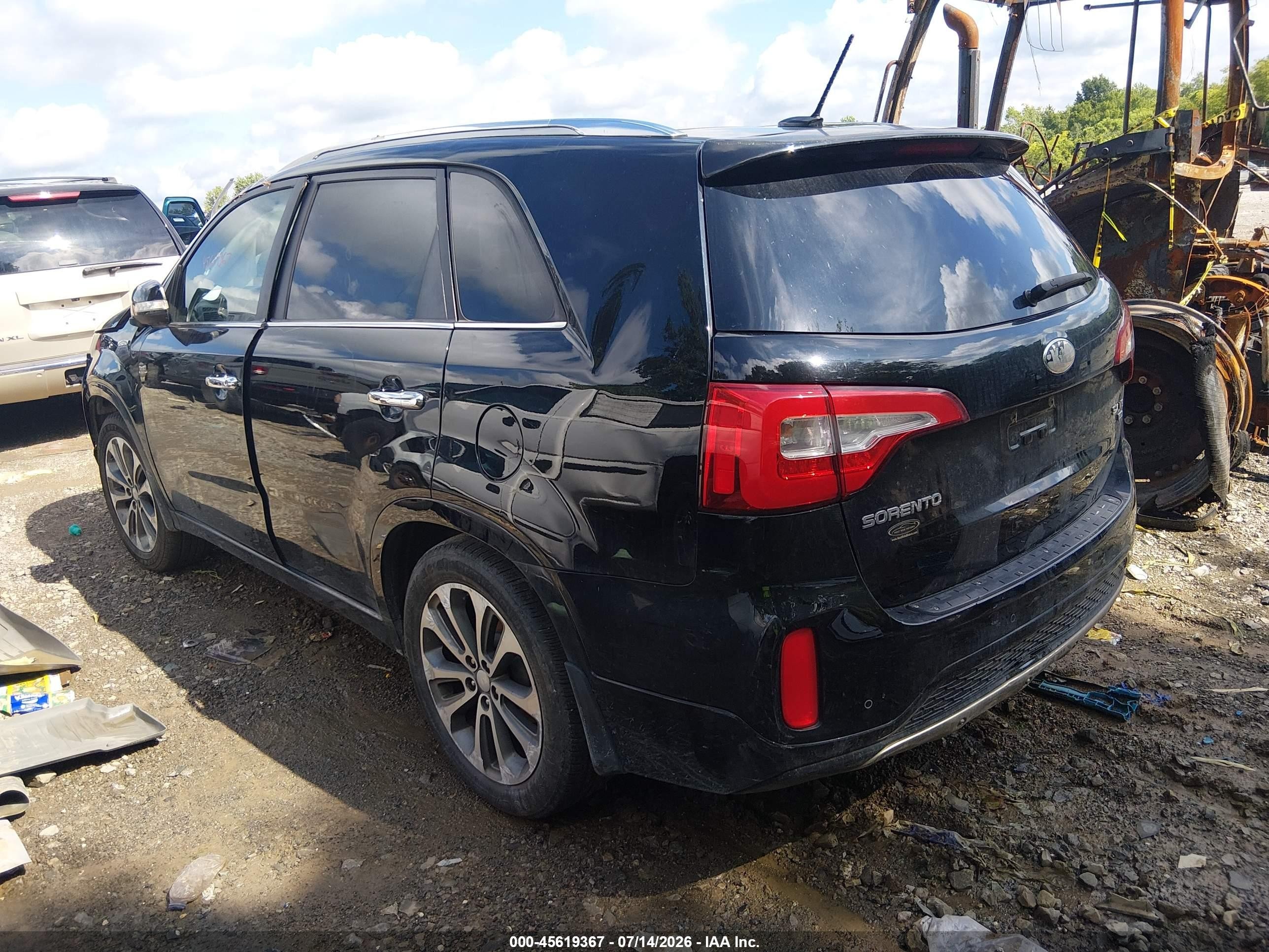 2015 Kia Sorento Sx V6 Черный vin: 5XYKW4A72FG561491
