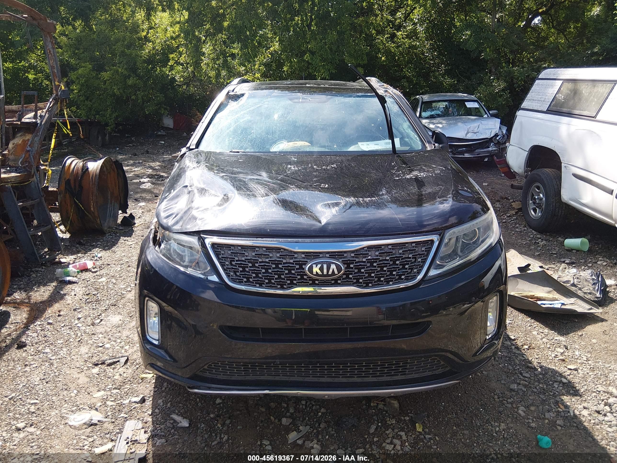 2015 Kia Sorento Sx V6 Черный vin: 5XYKW4A72FG561491