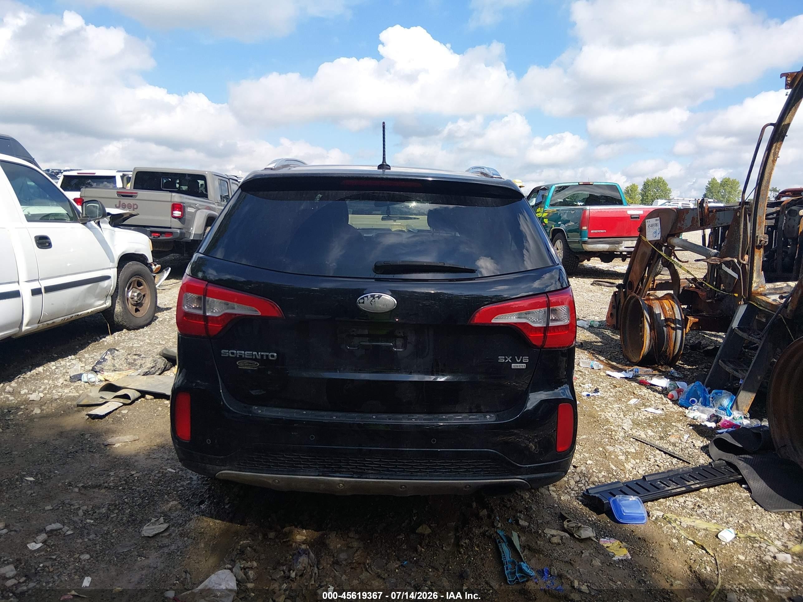 2015 Kia Sorento Sx V6 Черный vin: 5XYKW4A72FG561491