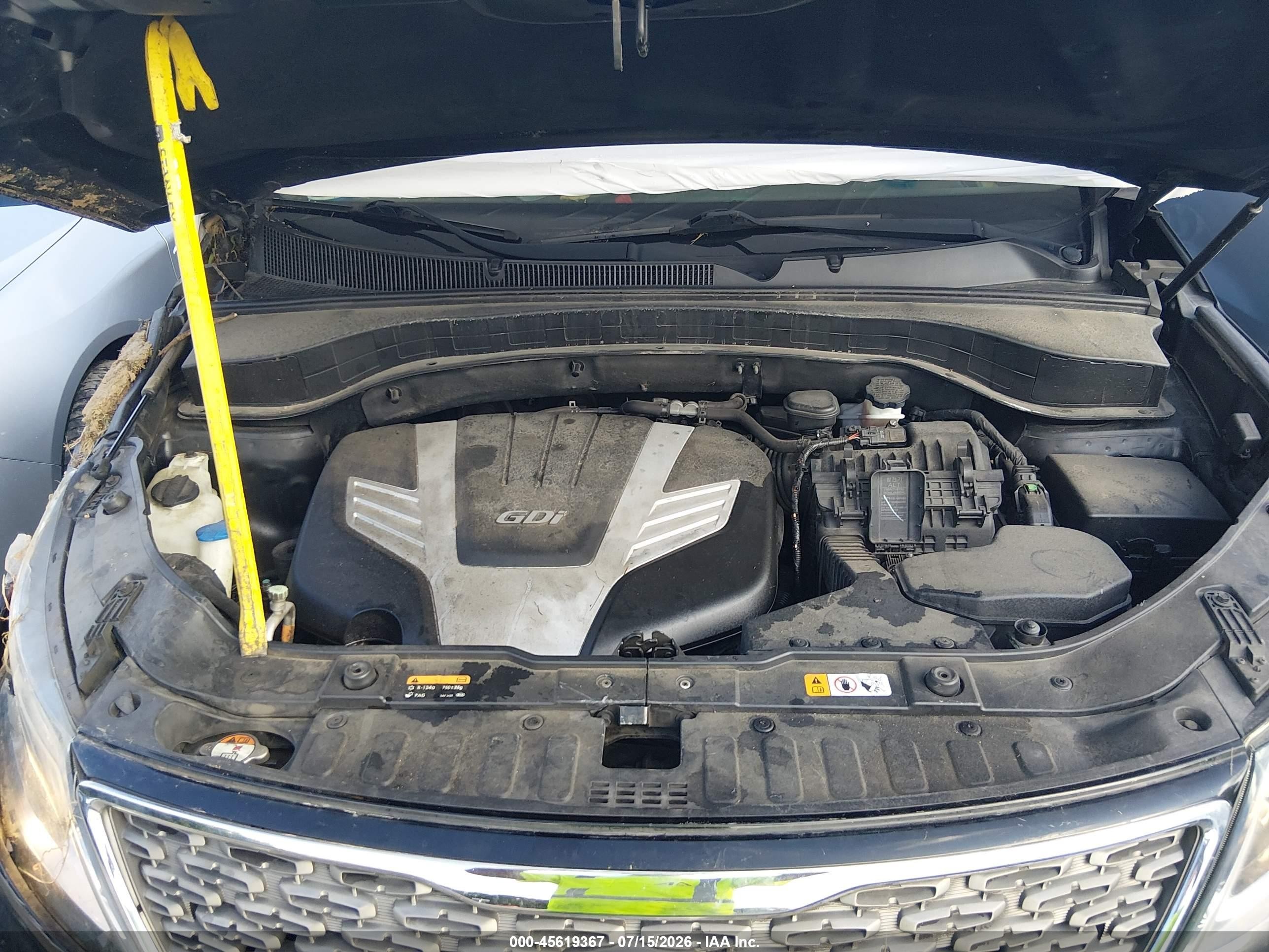 2015 Kia Sorento Sx V6 Черный vin: 5XYKW4A72FG561491