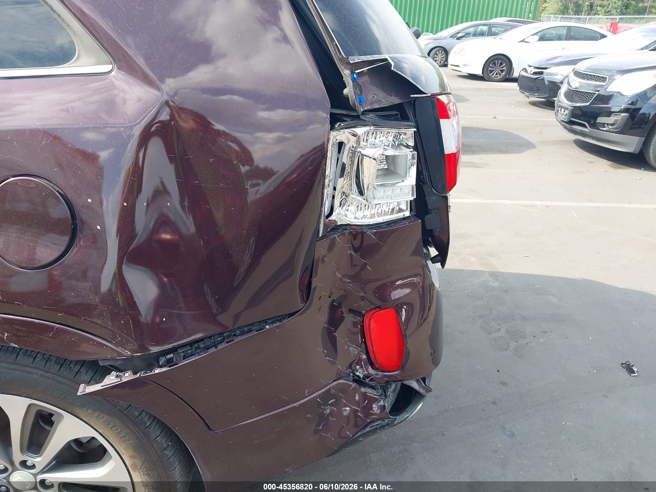 2015 Kia Sorento Sx V6 Maroon vin: 5XYKW4A72FG584706