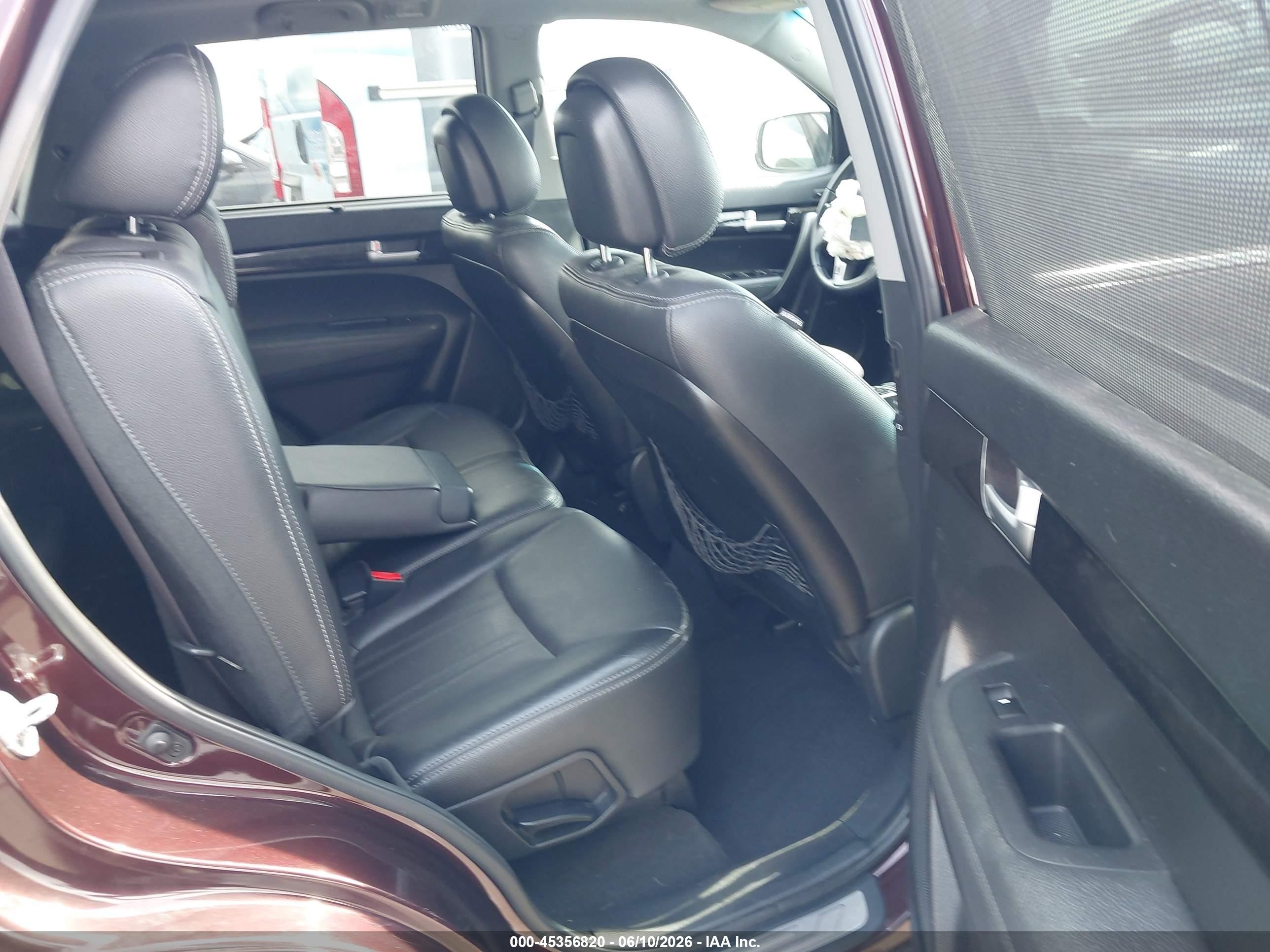 2015 Kia Sorento Sx V6 Maroon vin: 5XYKW4A72FG584706