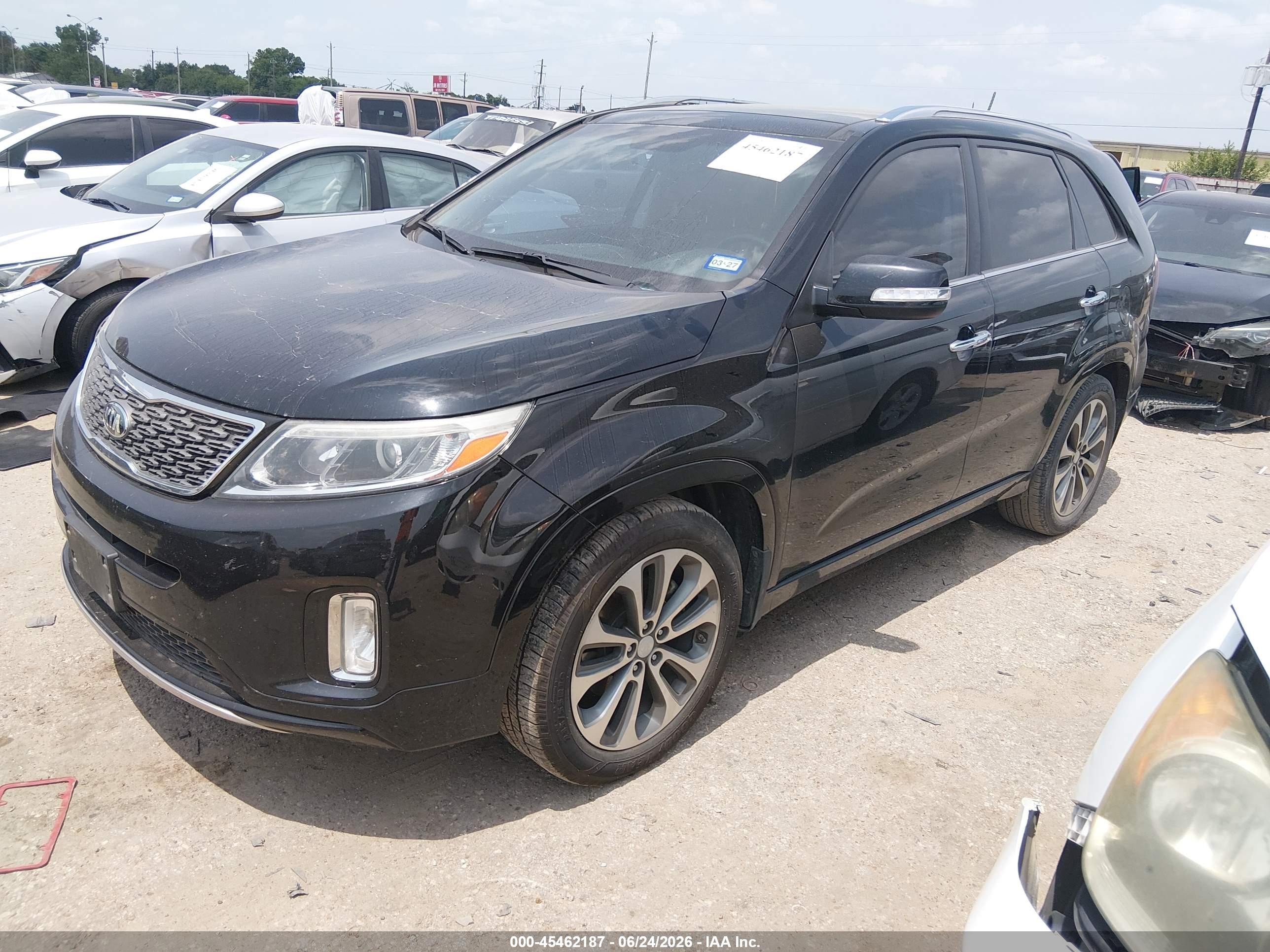2015 Kia Sorento Sx V6 Черный vin: 5XYKW4A72FG639638