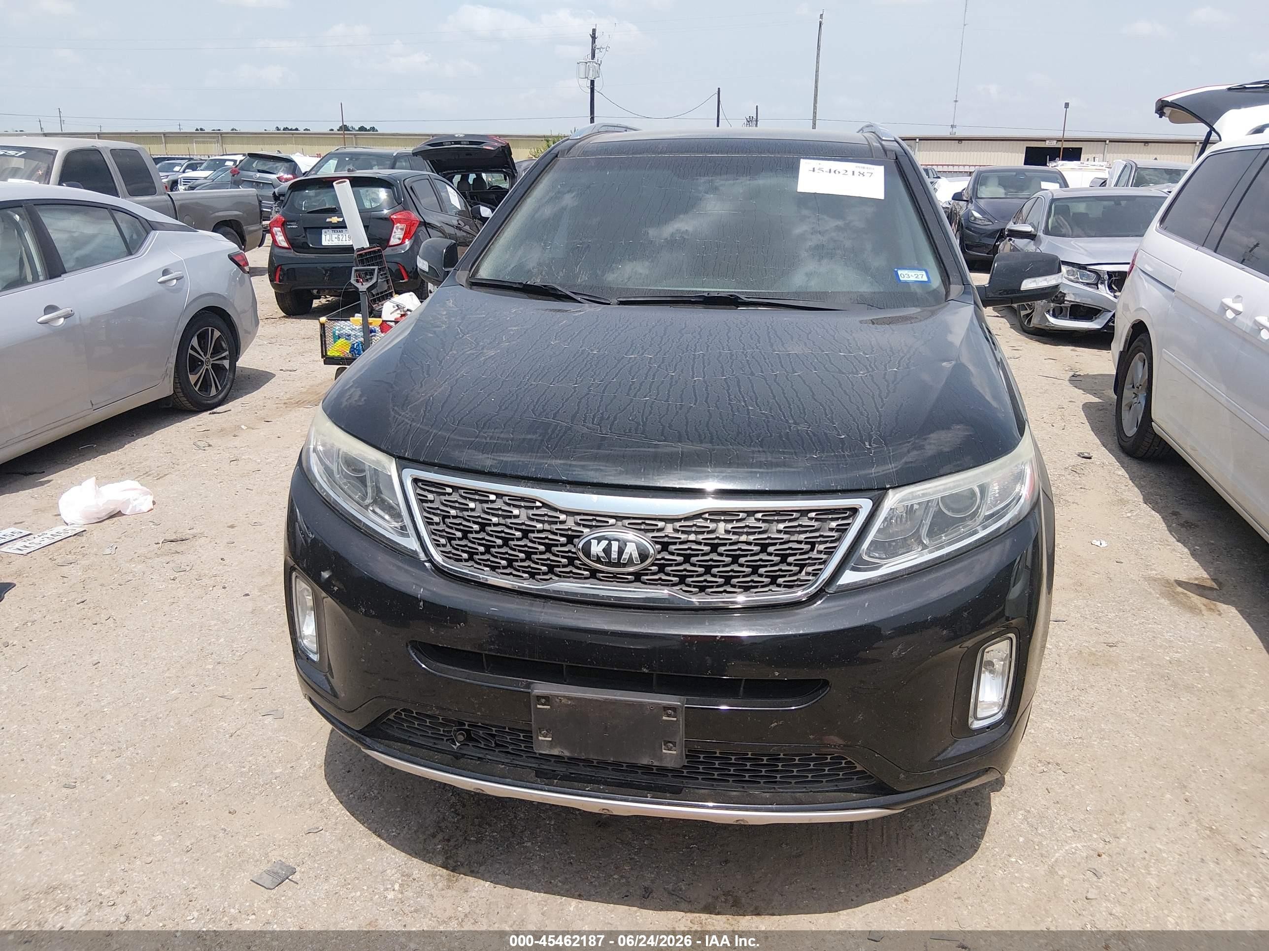 2015 Kia Sorento Sx V6 Черный vin: 5XYKW4A72FG639638
