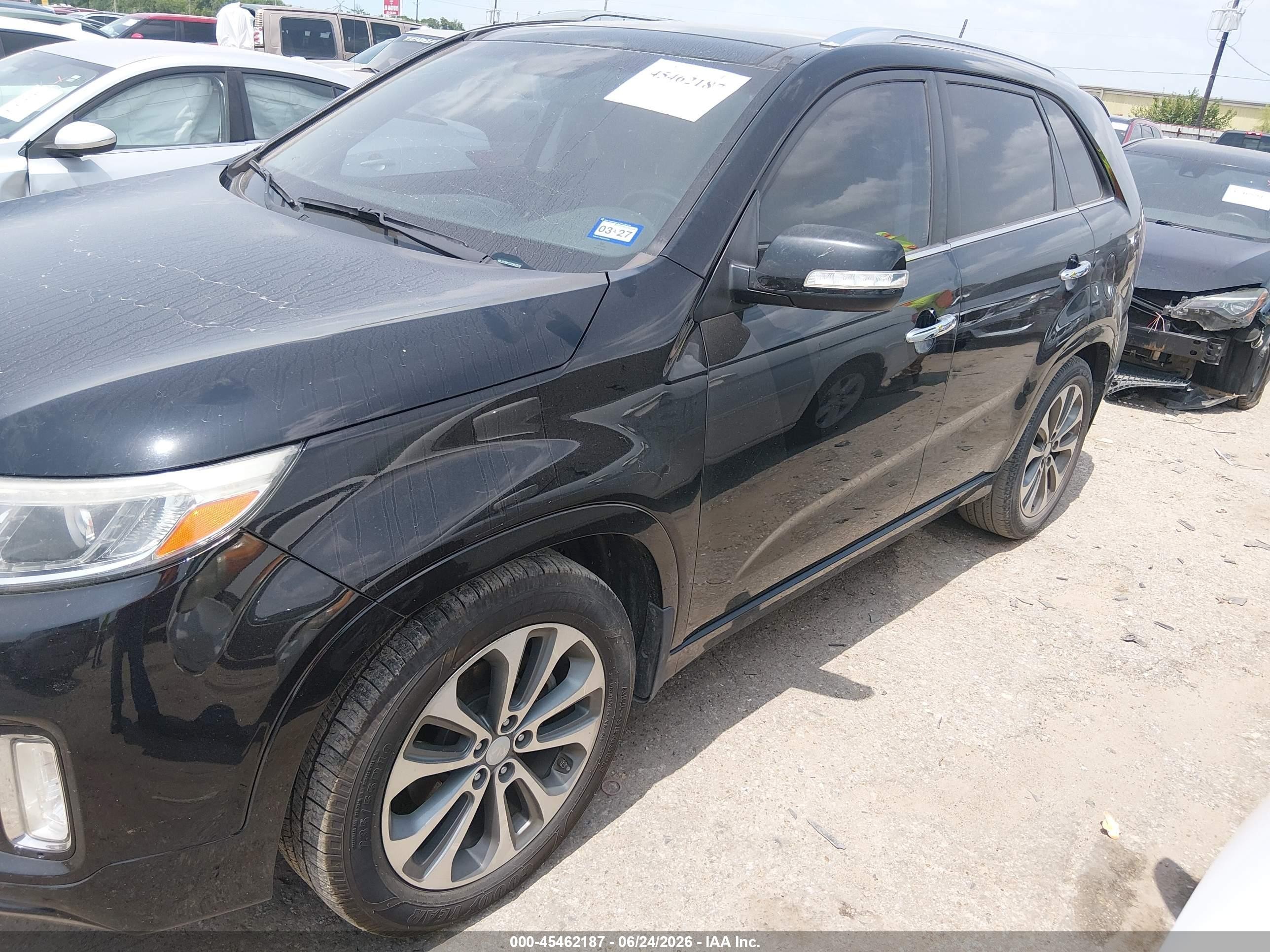 2015 Kia Sorento Sx V6 Черный vin: 5XYKW4A72FG639638