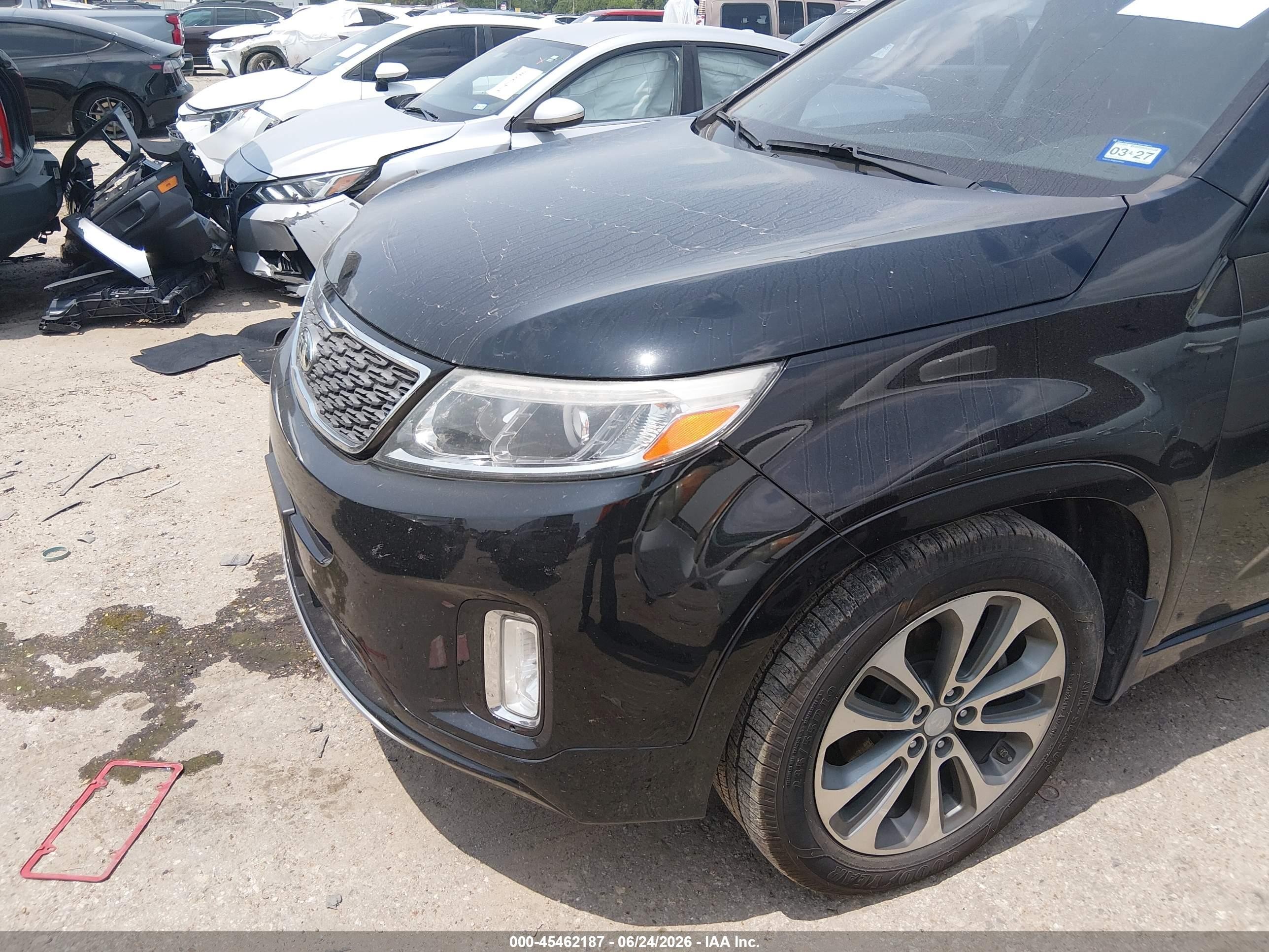 2015 Kia Sorento Sx V6 Черный vin: 5XYKW4A72FG639638