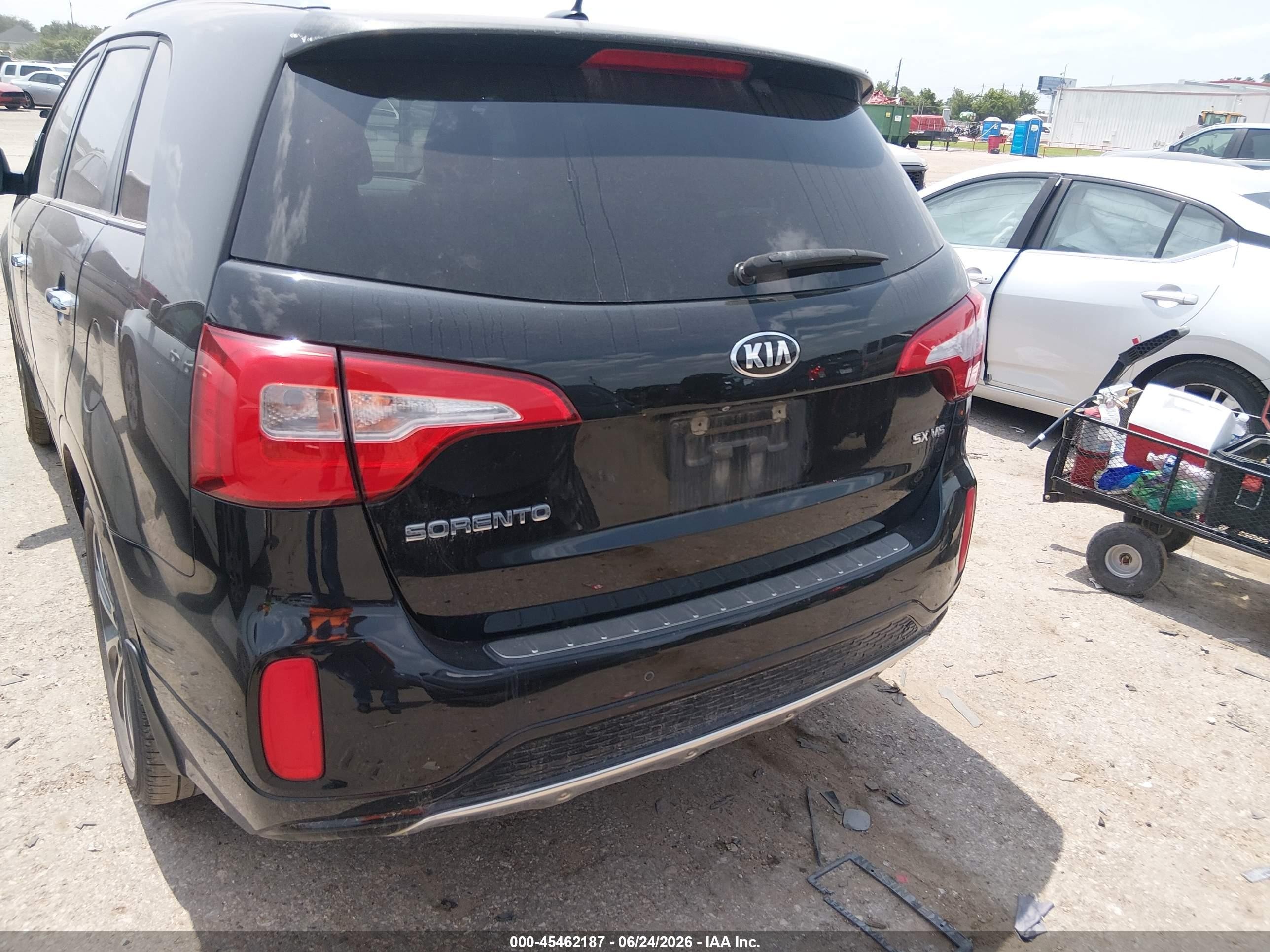 2015 Kia Sorento Sx V6 Черный vin: 5XYKW4A72FG639638