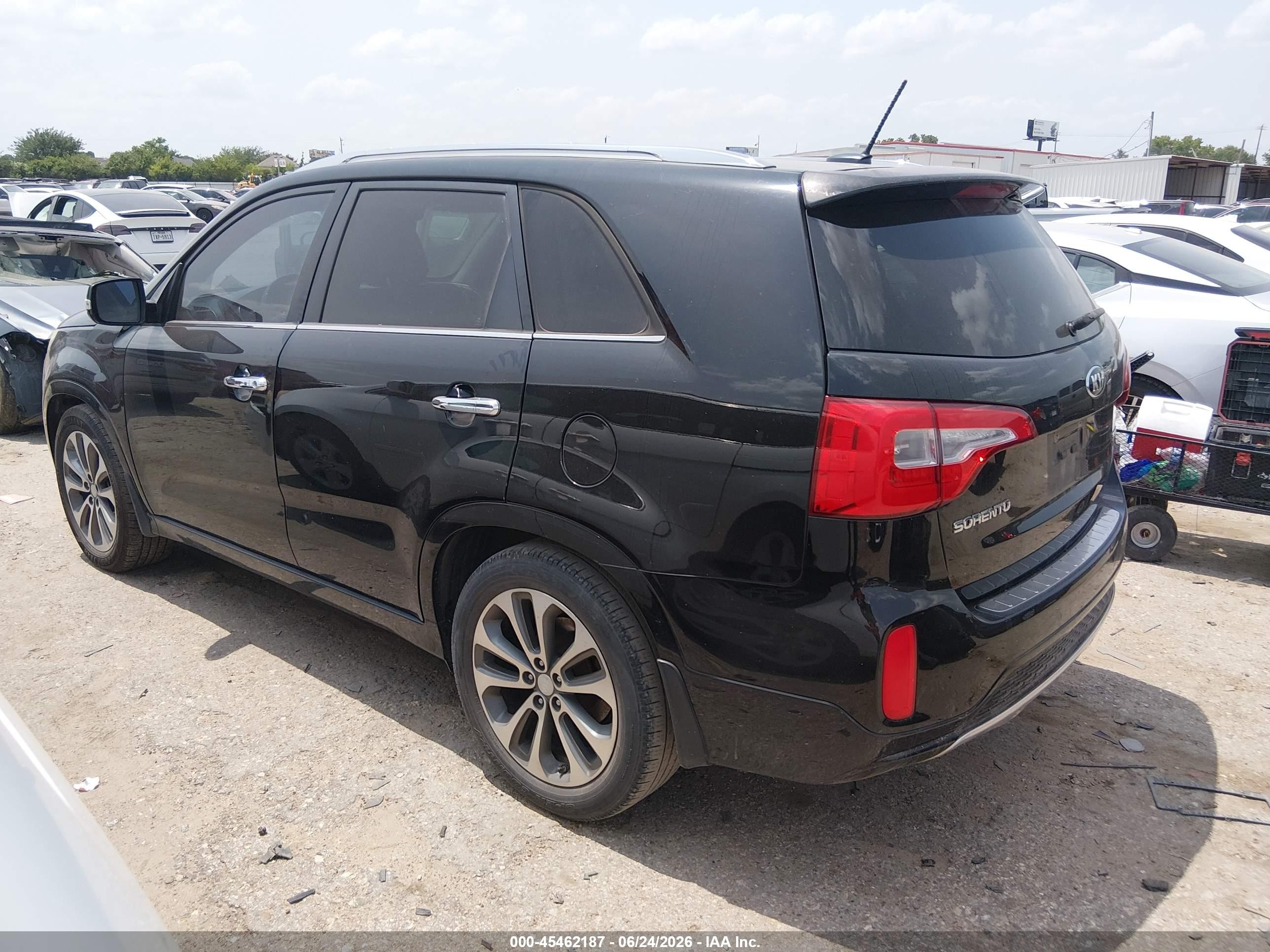 2015 Kia Sorento Sx V6 Черный vin: 5XYKW4A72FG639638