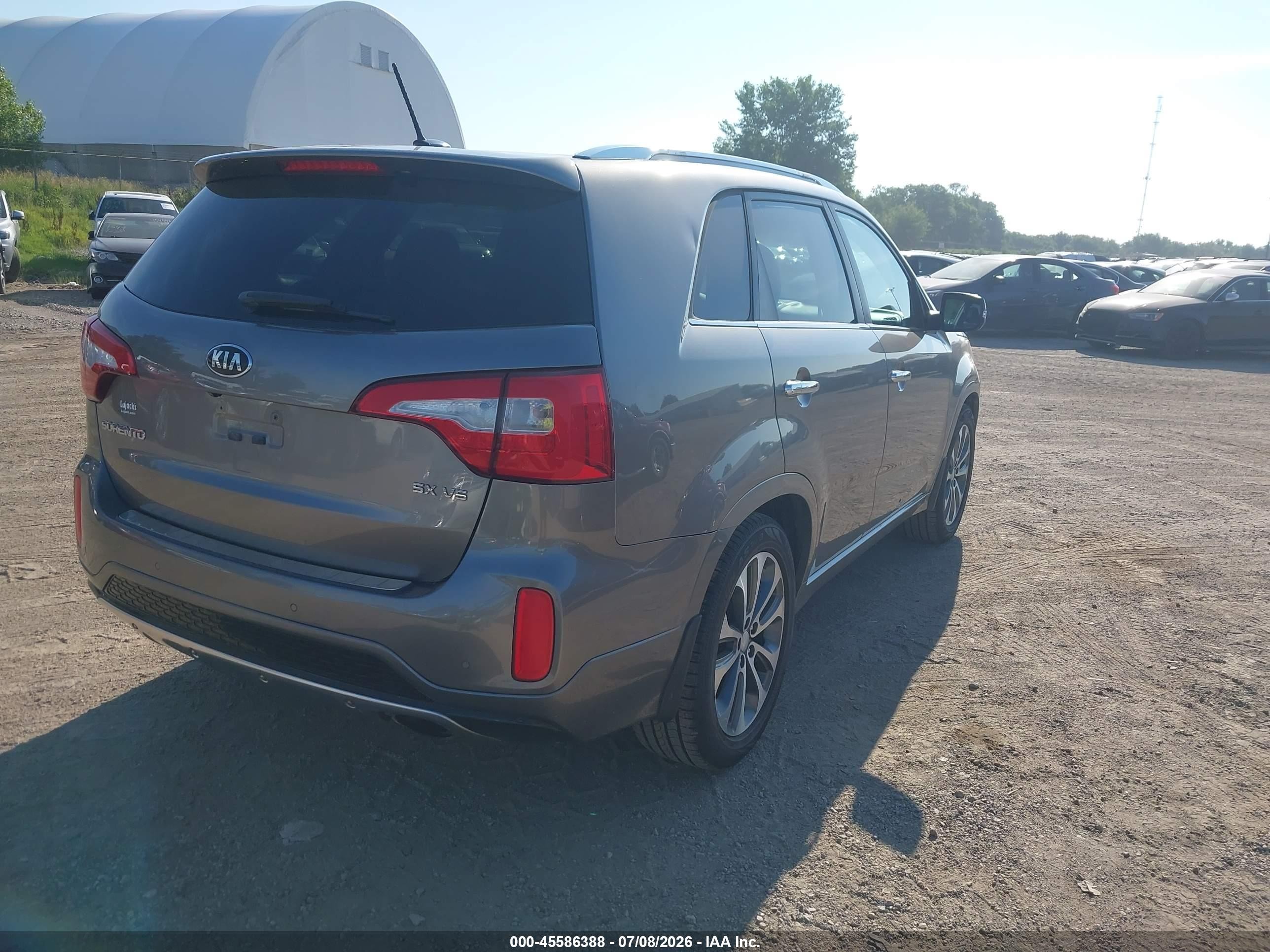 2015 Kia Sorento Sx V6 Gray vin: 5XYKW4A72FG645732