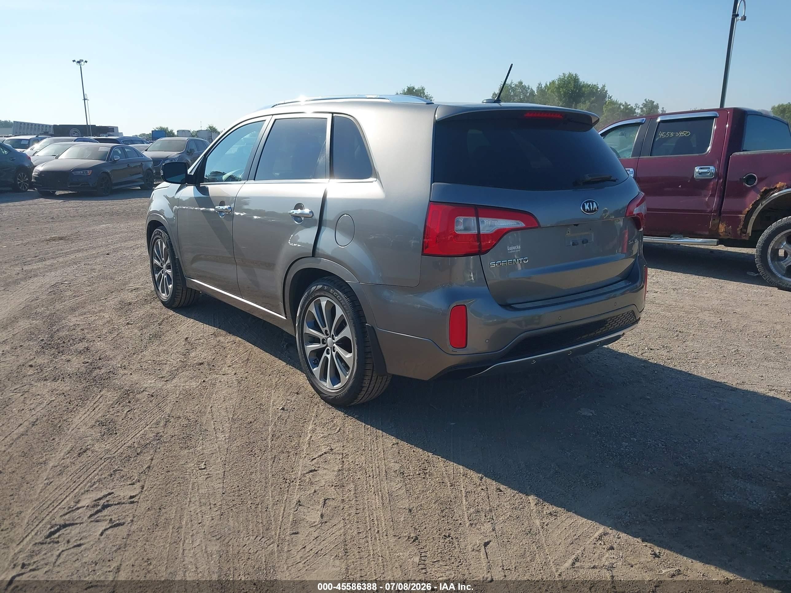 2015 Kia Sorento Sx V6 Gray vin: 5XYKW4A72FG645732
