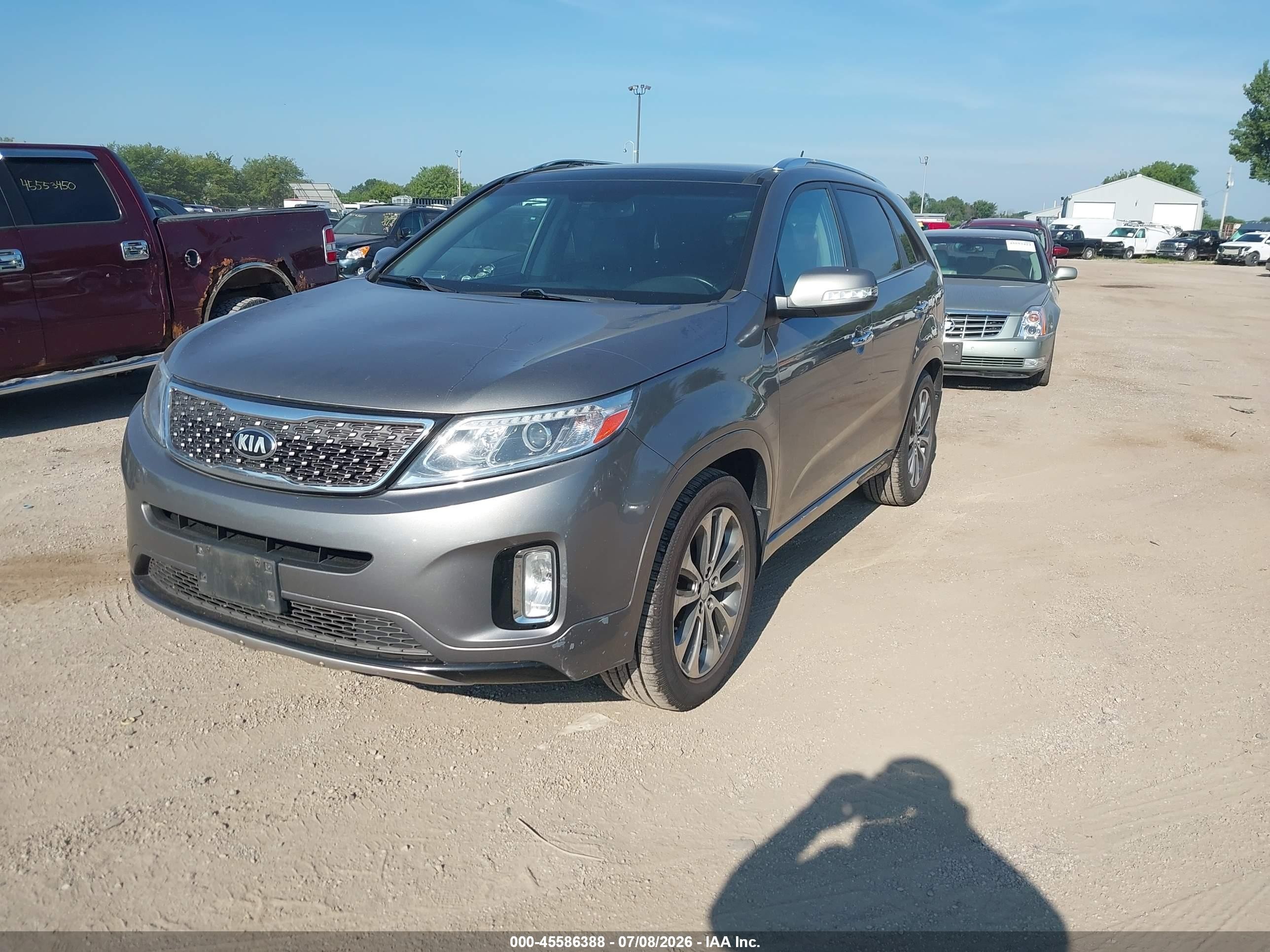 2015 Kia Sorento Sx V6 Gray vin: 5XYKW4A72FG645732