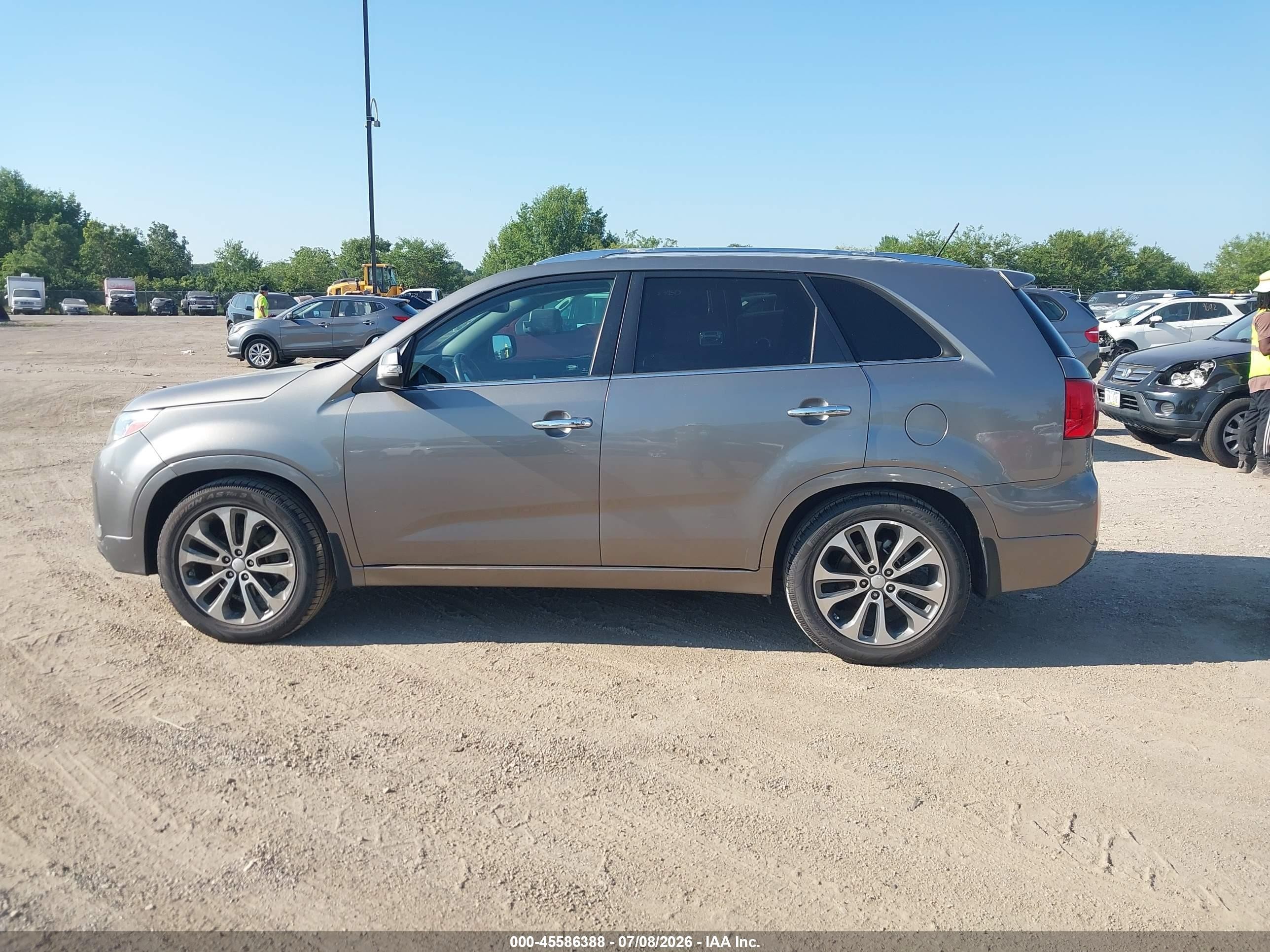 2015 Kia Sorento Sx V6 Gray vin: 5XYKW4A72FG645732