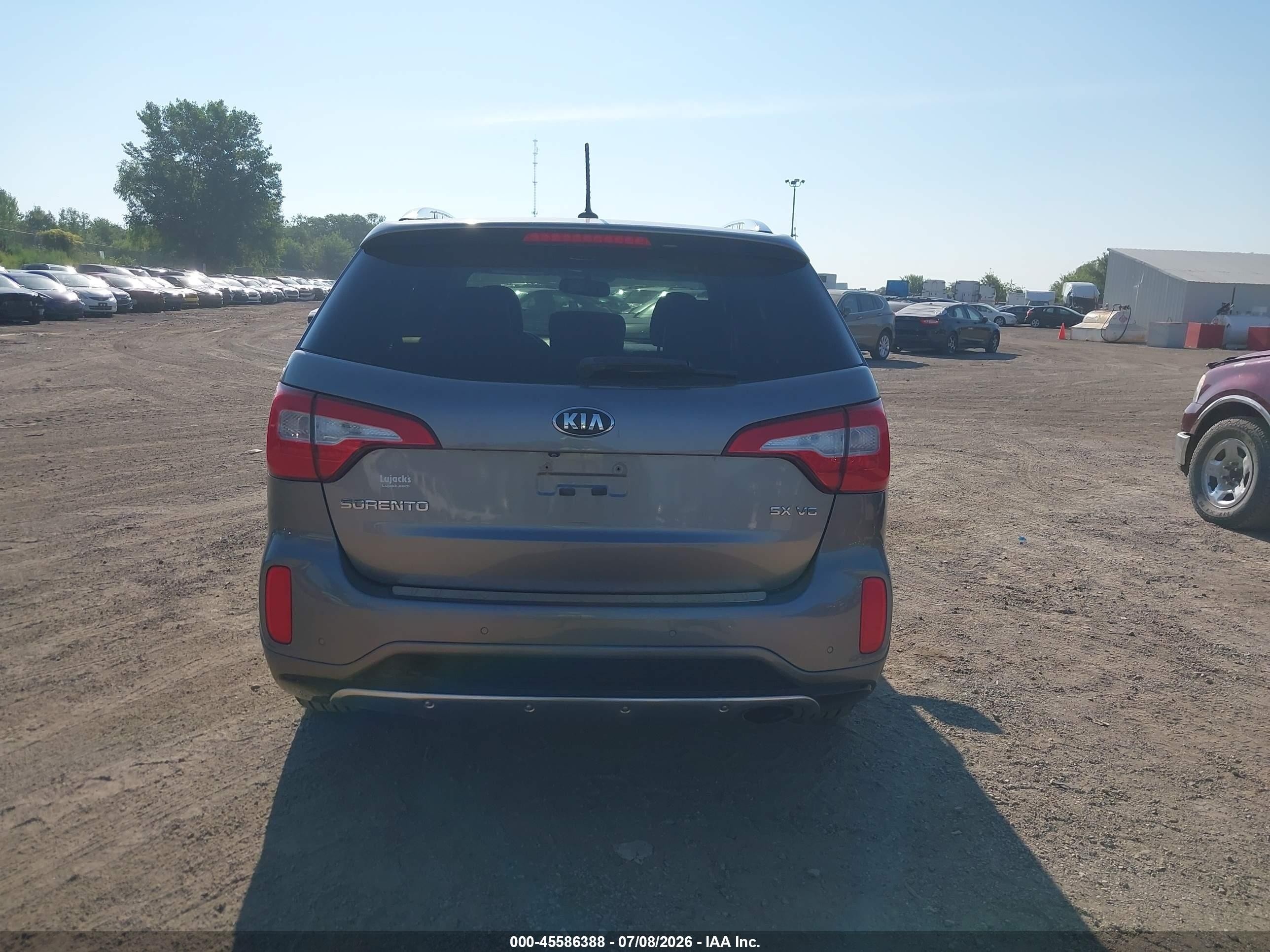 2015 Kia Sorento Sx V6 Gray vin: 5XYKW4A72FG645732