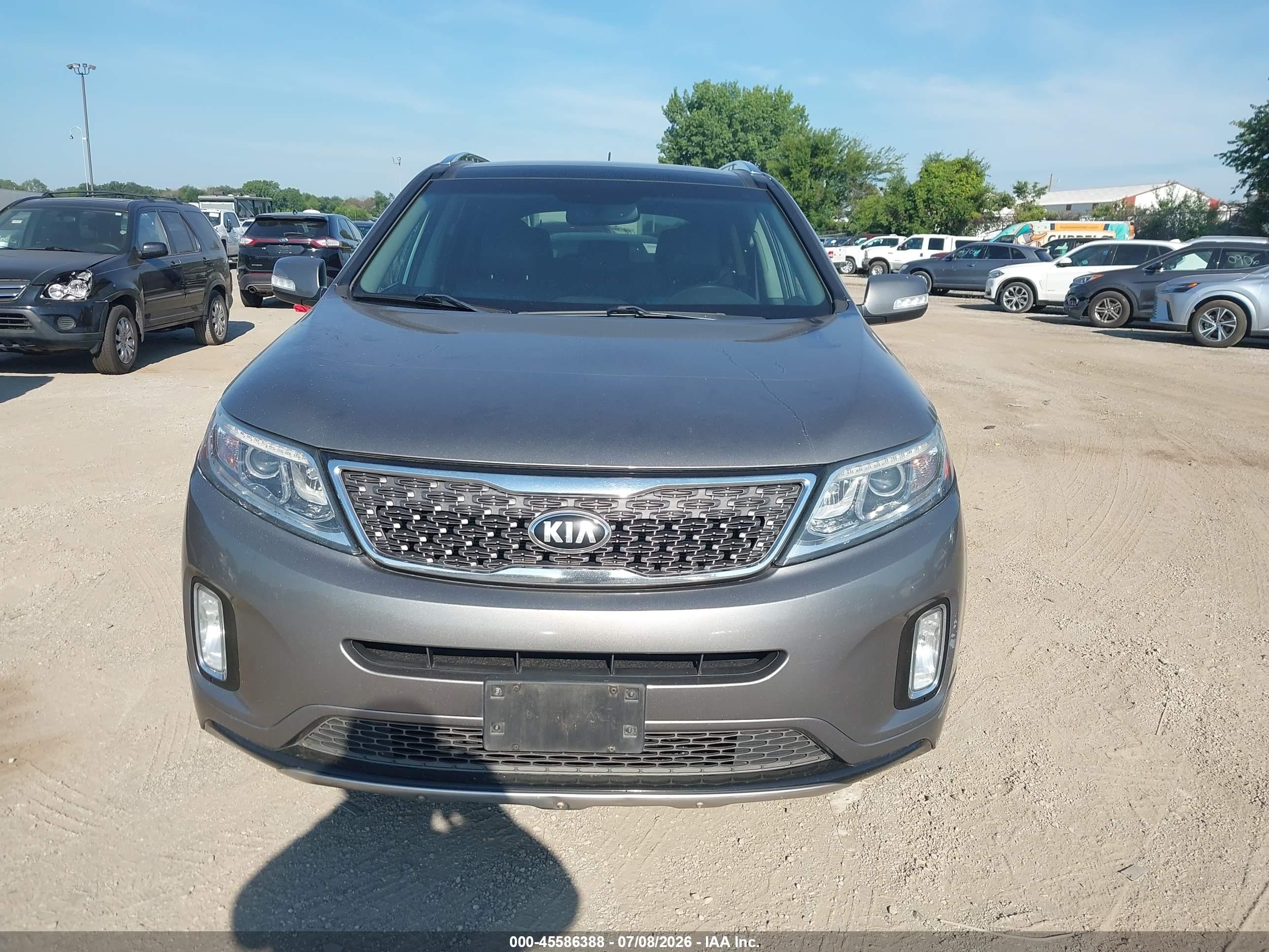 2015 Kia Sorento Sx V6 Gray vin: 5XYKW4A72FG645732