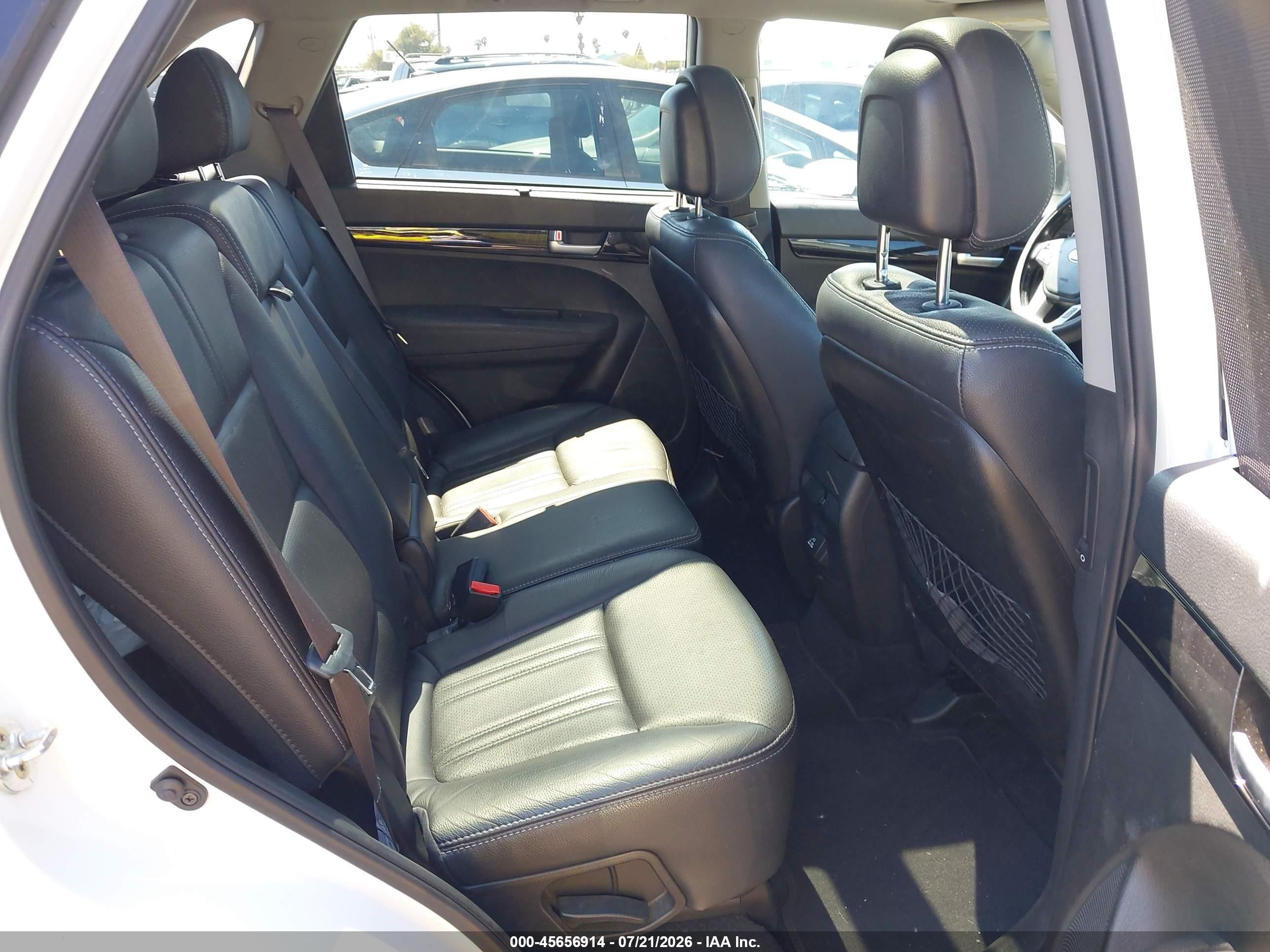 2015 Kia Sorento Sx V6 White vin: 5XYKW4A72FG649117