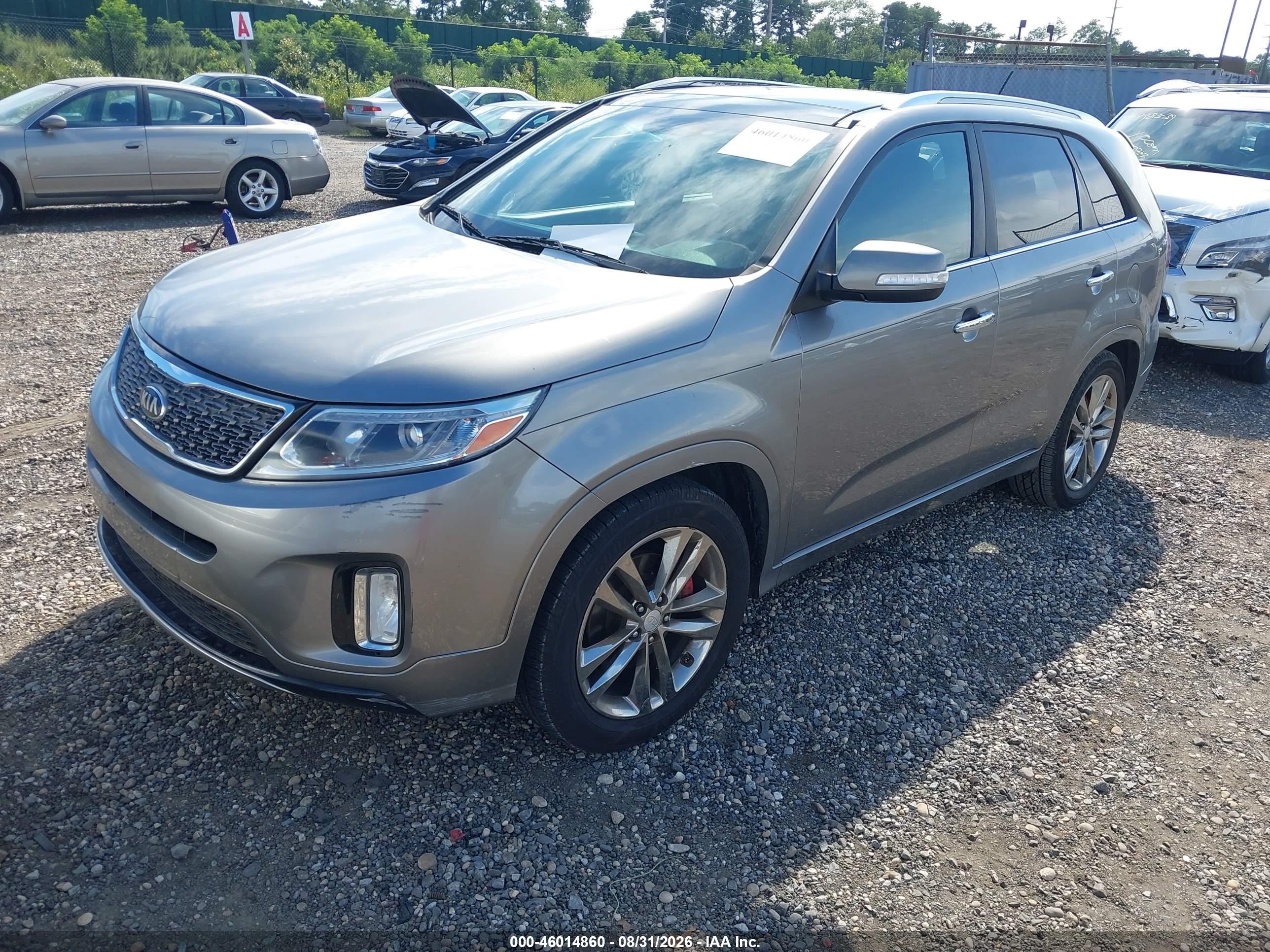 2014 Kia Sorento Limited V6 Серый vin: 5XYKW4A73EG463441