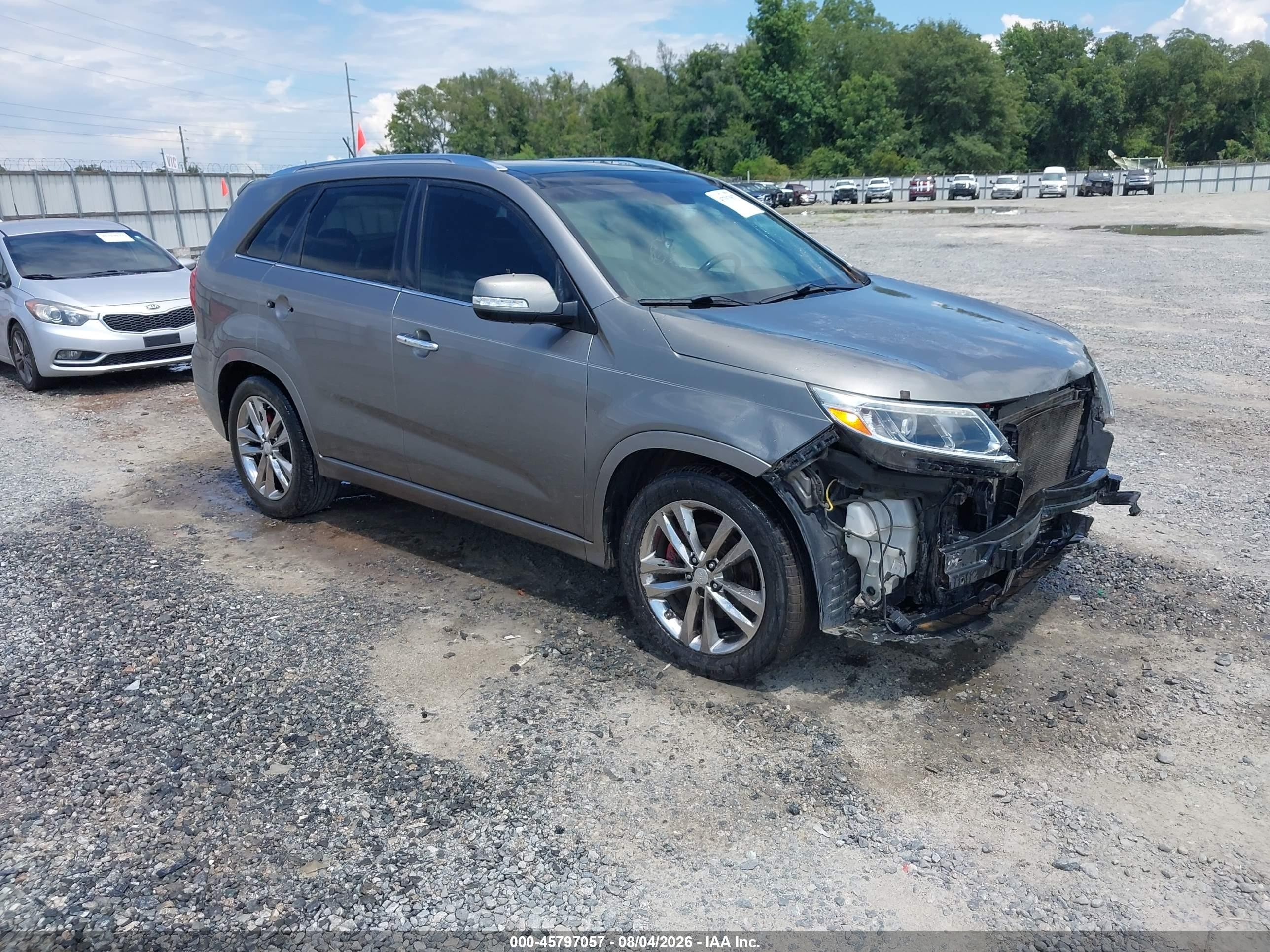 2014 Kia Sorento Limited V6 Серый vin: 5XYKW4A73EG476397