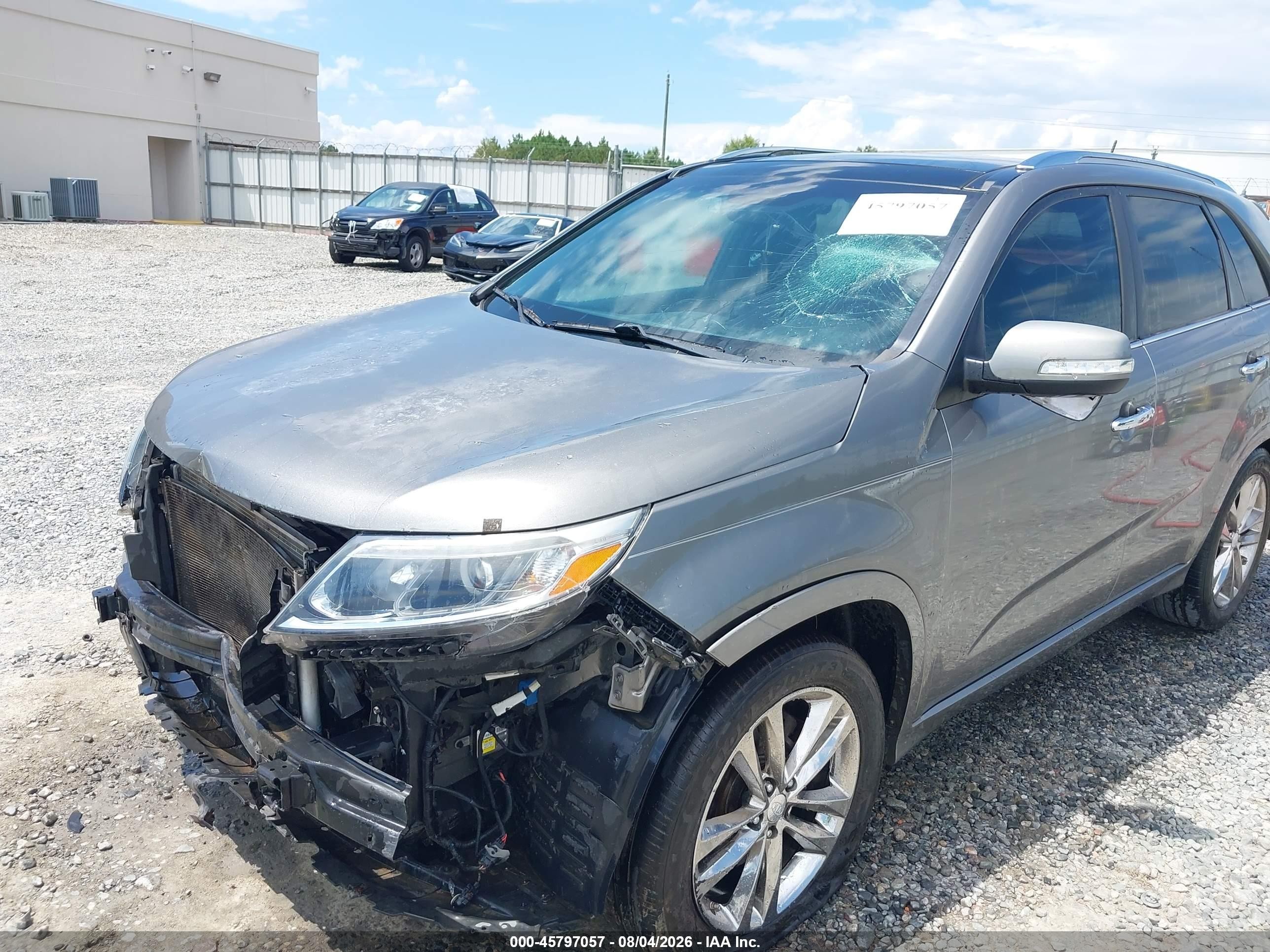 2014 Kia Sorento Limited V6 Серый vin: 5XYKW4A73EG476397