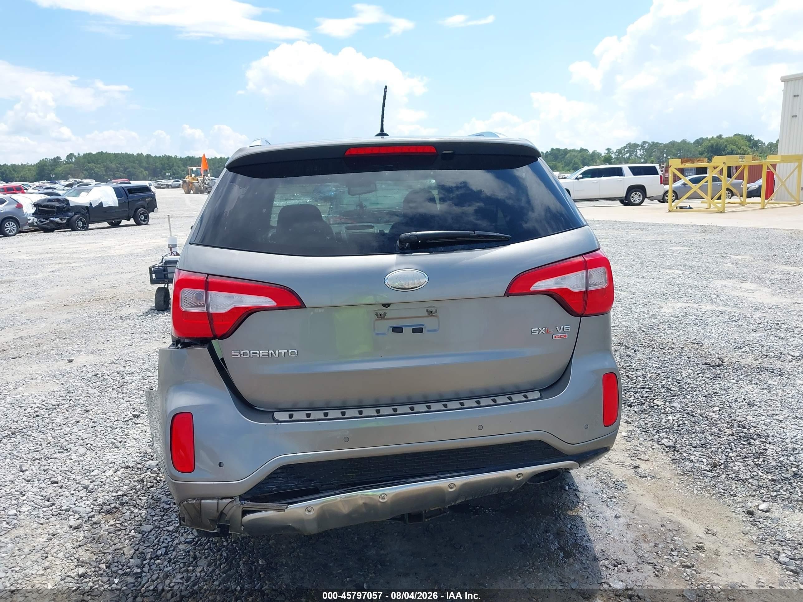 2014 Kia Sorento Limited V6 Серый vin: 5XYKW4A73EG476397