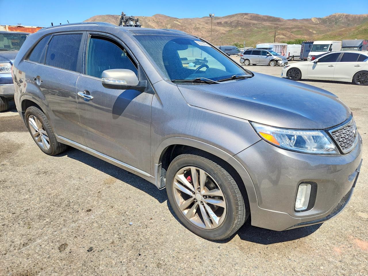 2015 Kia Sorento Sx Limited Gray vin: 5XYKW4A73FG580907