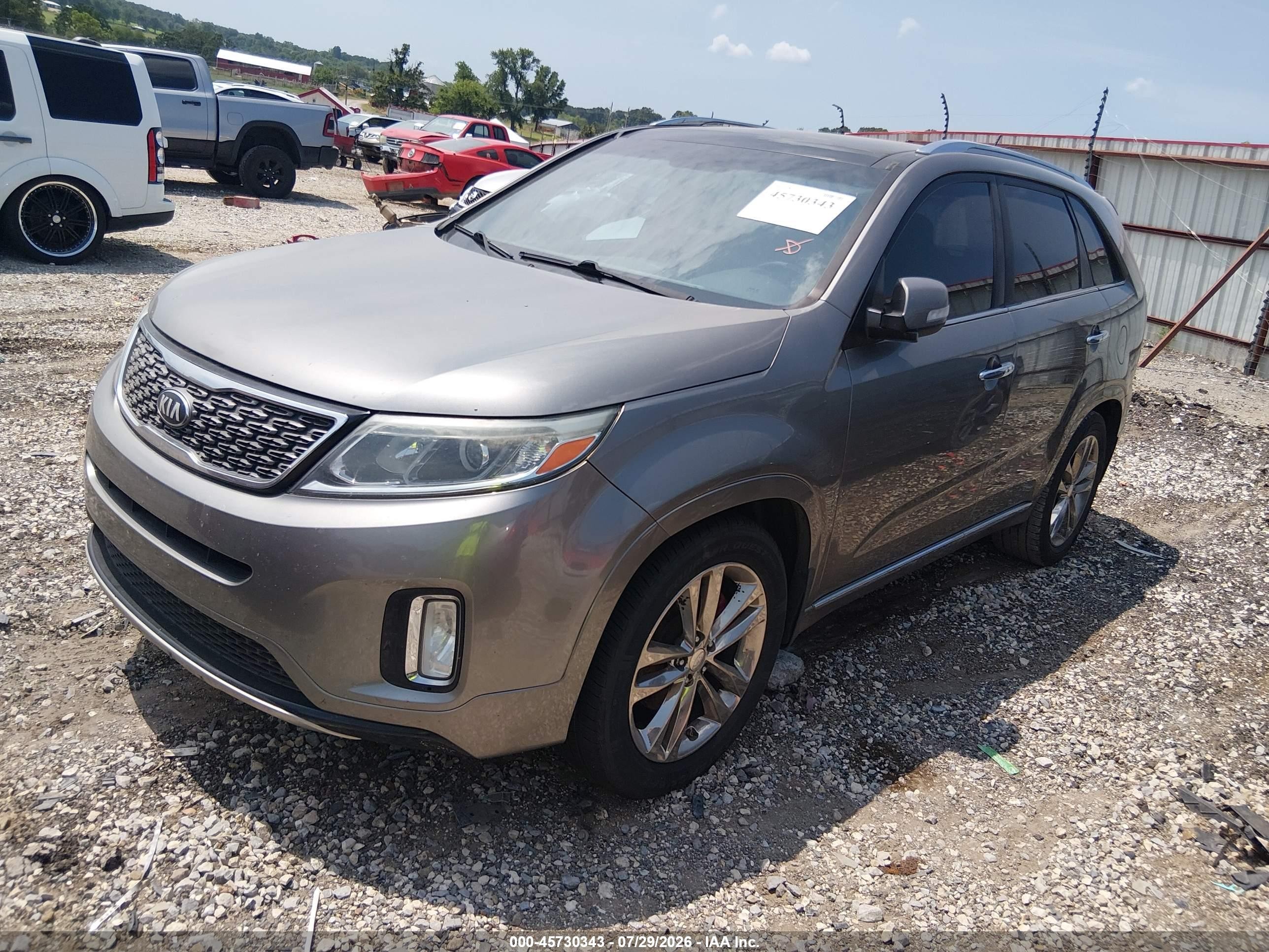 2015 Kia Sorento Limited V6 Серый vin: 5XYKW4A73FG605918