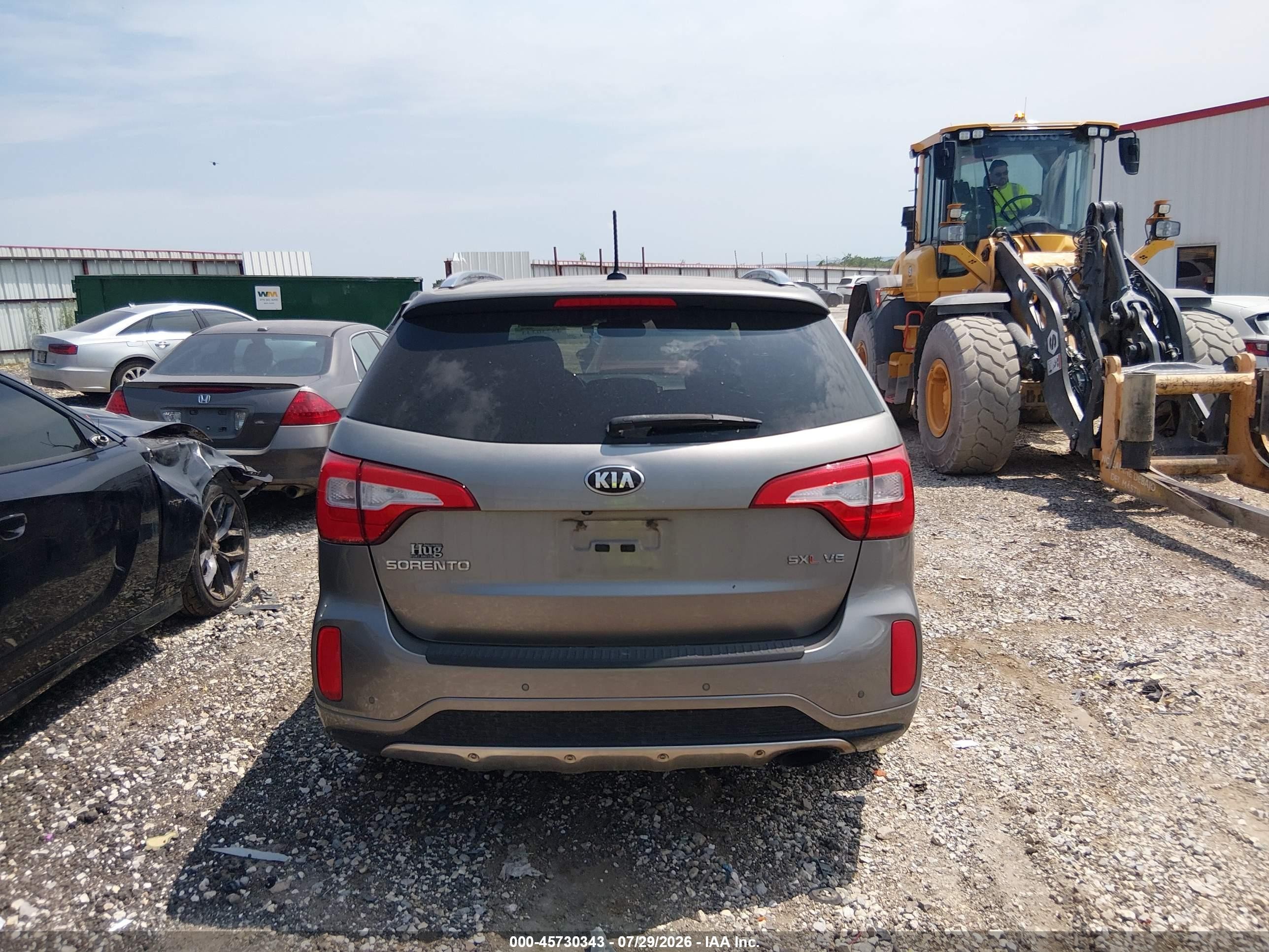 2015 Kia Sorento Limited V6 Серый vin: 5XYKW4A73FG605918