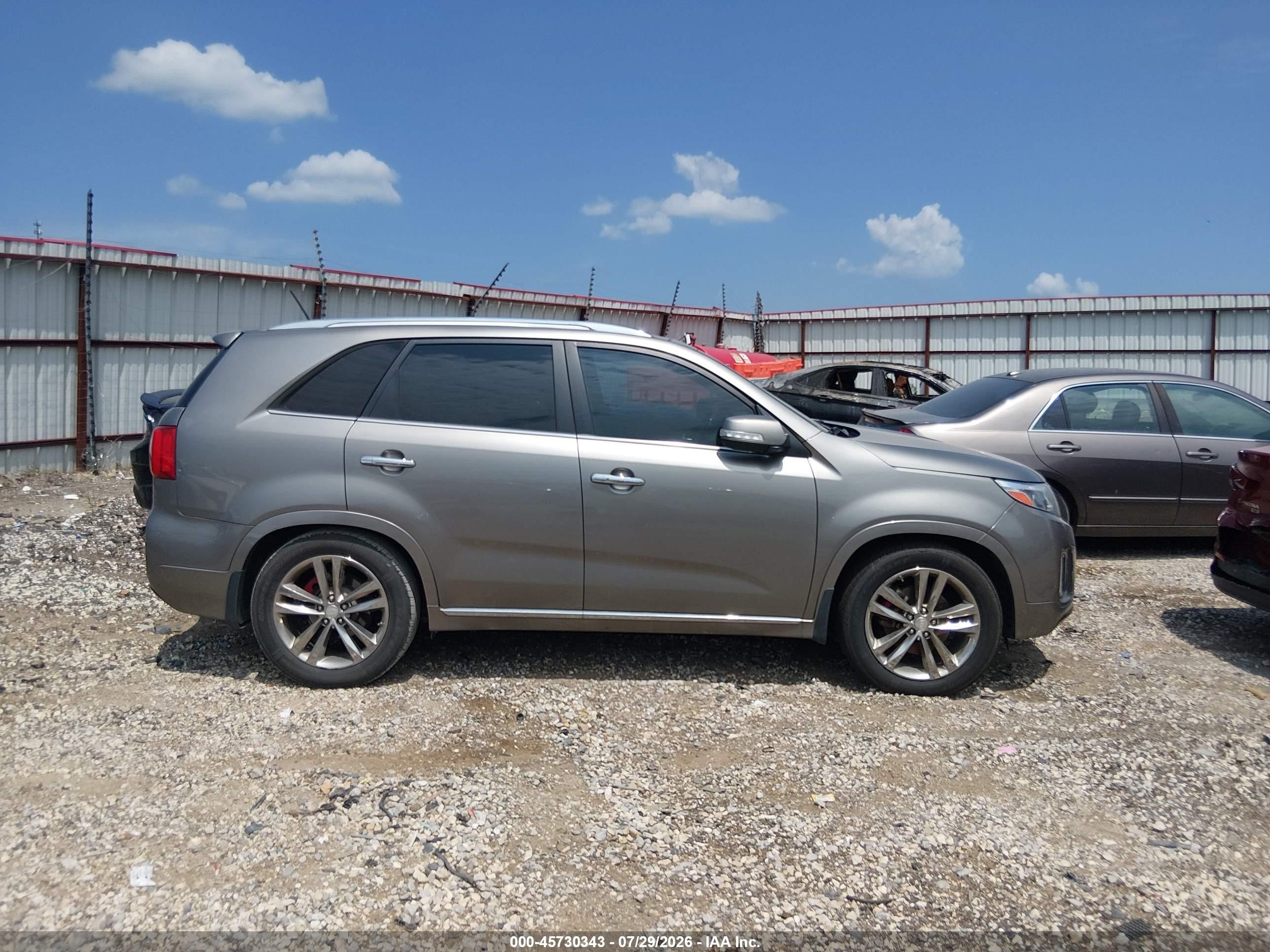 2015 Kia Sorento Limited V6 Серый vin: 5XYKW4A73FG605918