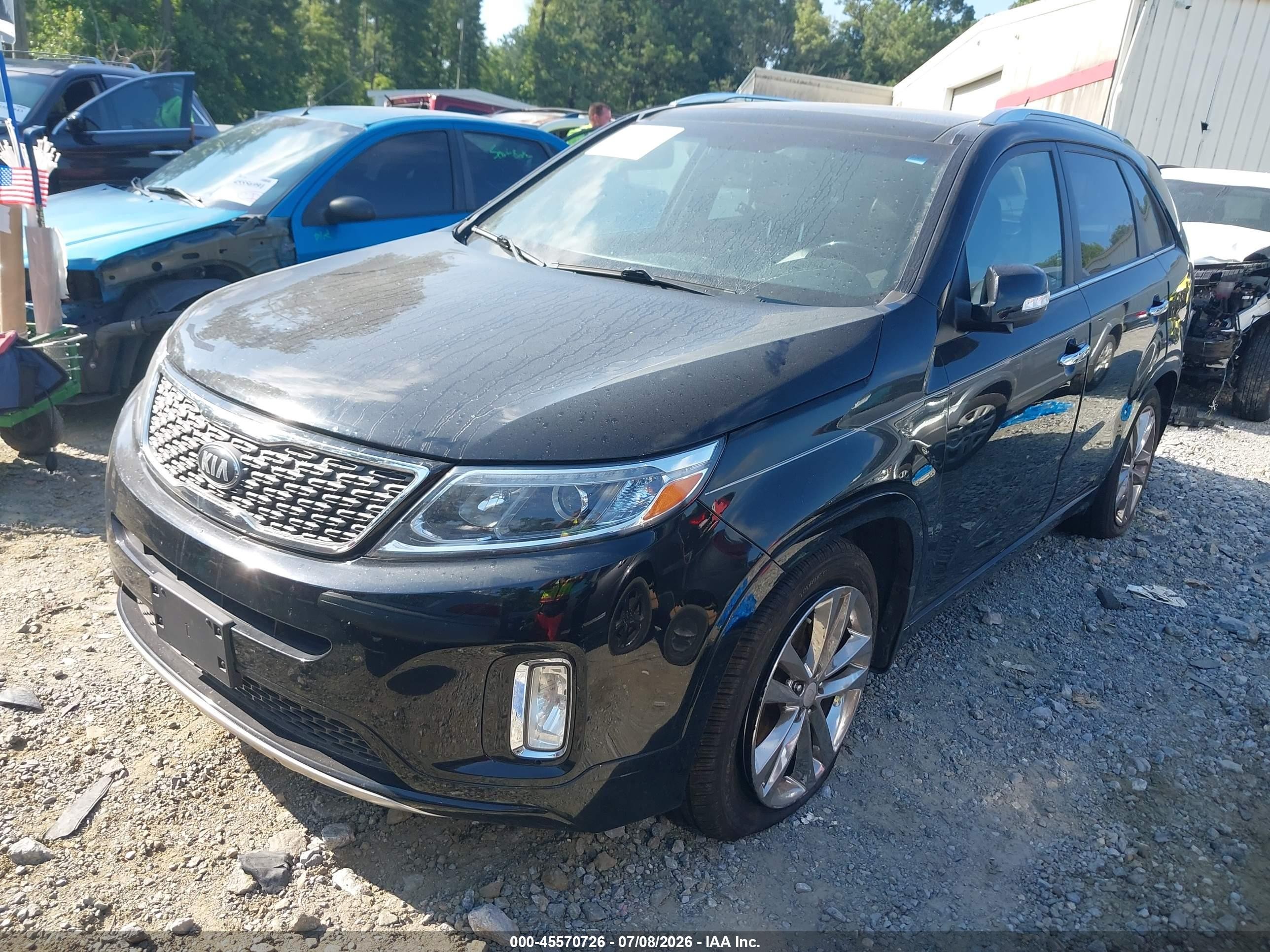 2014 Kia Sorento Limited V6 Black vin: 5XYKW4A74EG476067