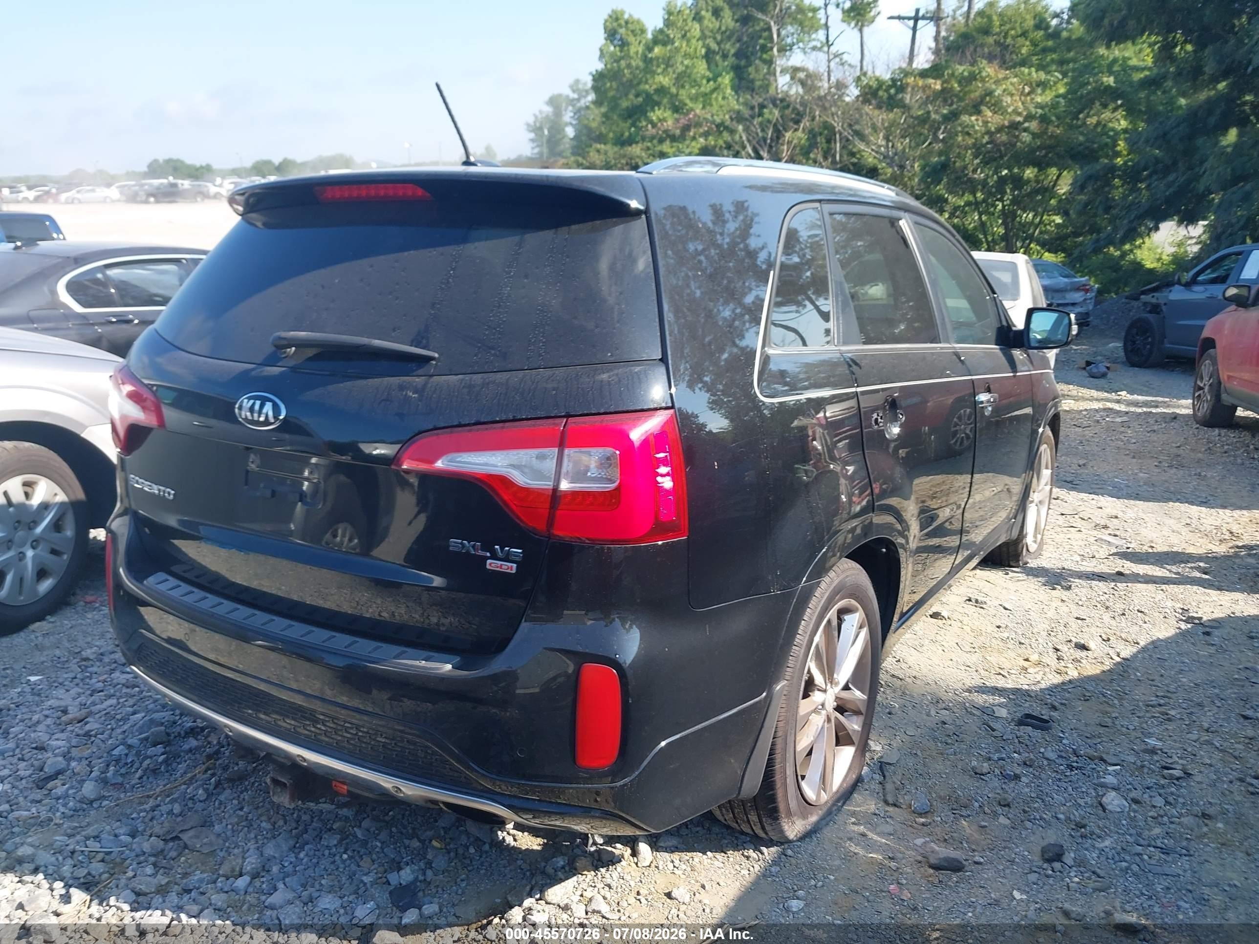 2014 Kia Sorento Limited V6 Black vin: 5XYKW4A74EG476067
