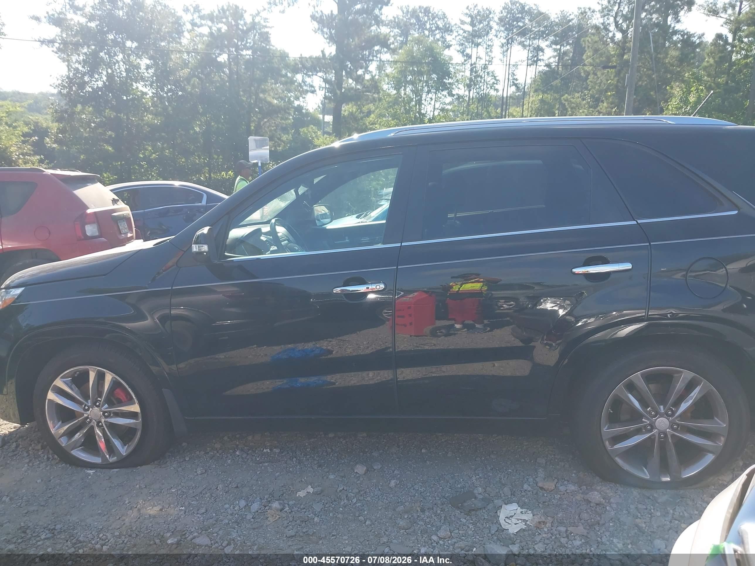 2014 Kia Sorento Limited V6 Black vin: 5XYKW4A74EG476067