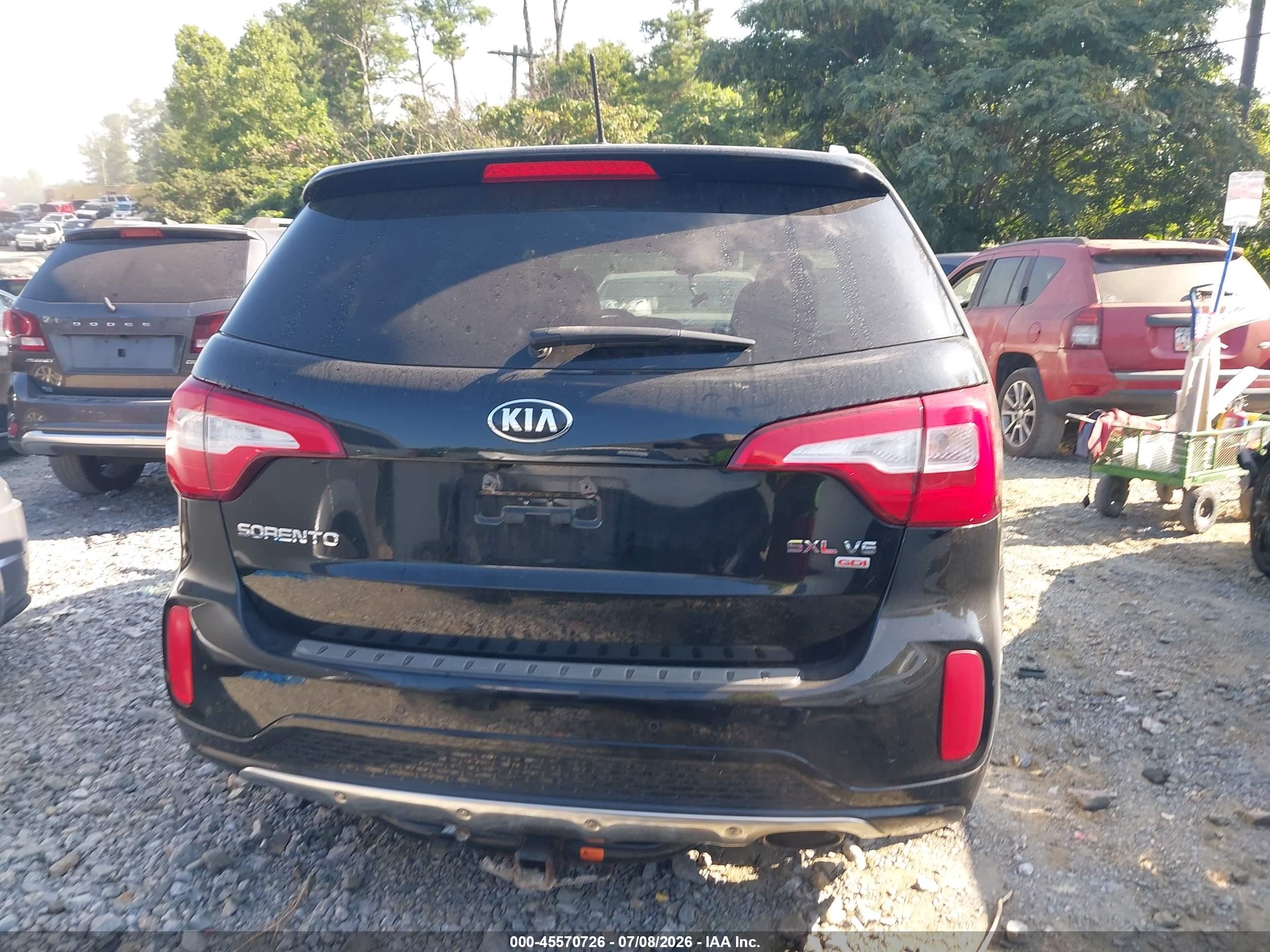 2014 Kia Sorento Limited V6 Black vin: 5XYKW4A74EG476067