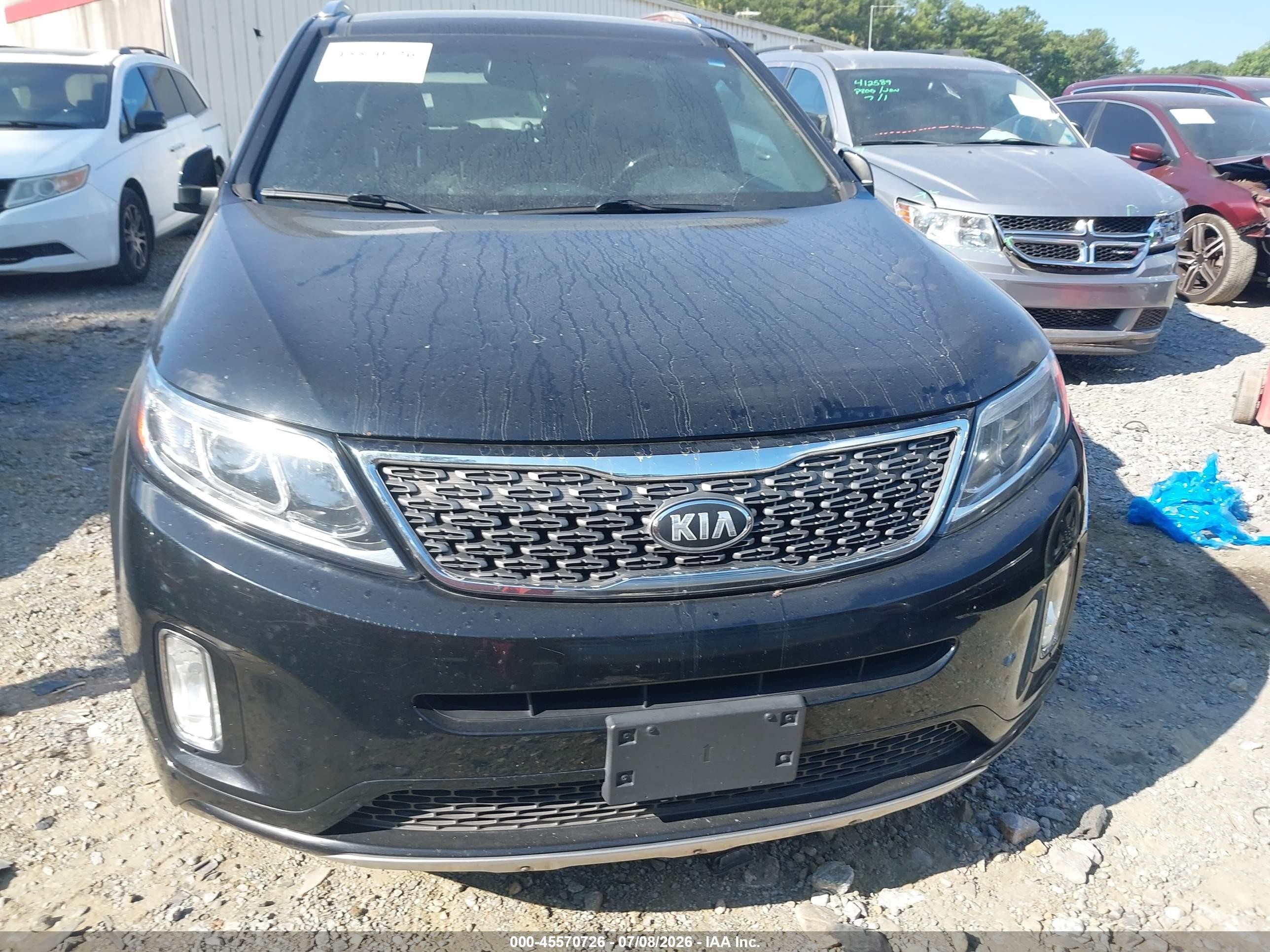 2014 Kia Sorento Limited V6 Black vin: 5XYKW4A74EG476067